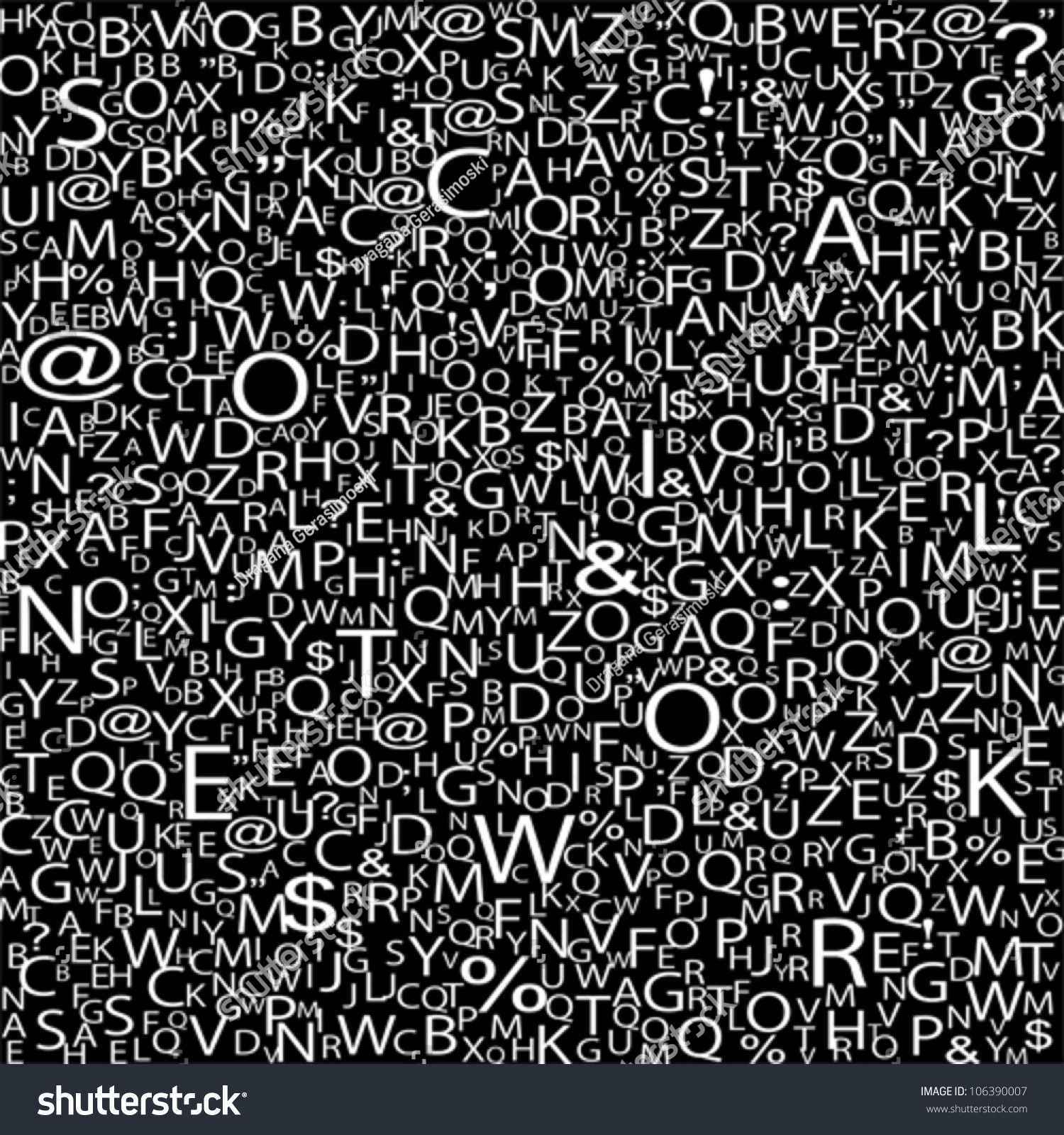 Alphabet Background, Vector - 106390007 : Shutterstock