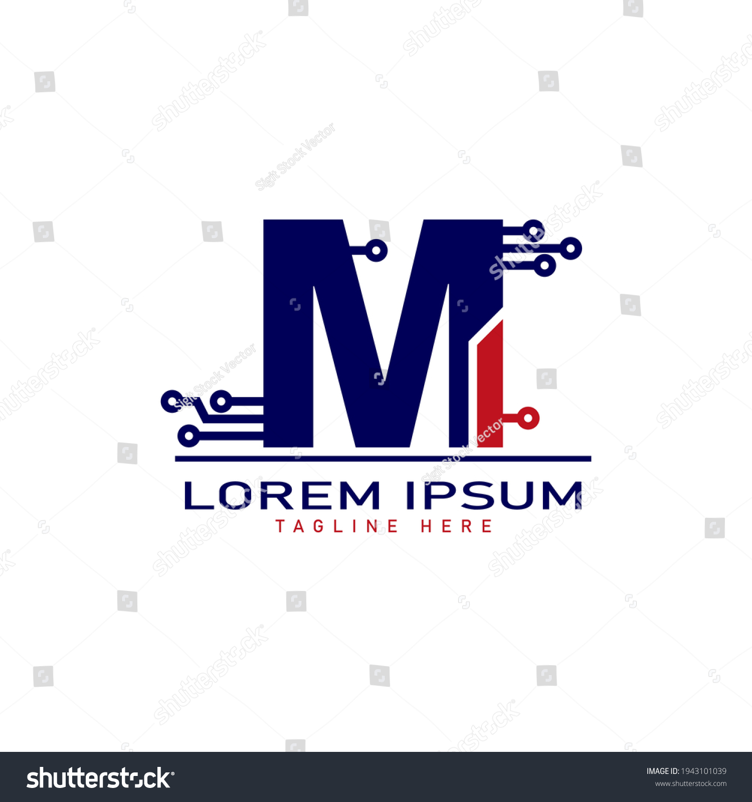 Alphabet Capital Logo Creative Design Concept Stock Vector (Royalty ...