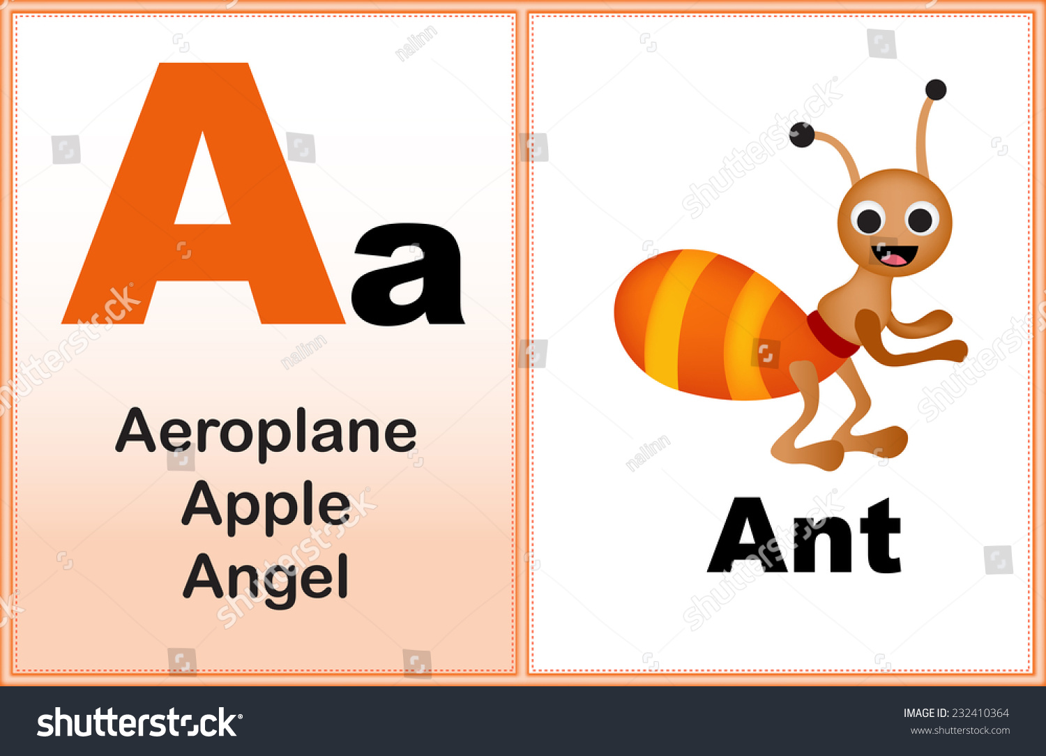 alphabet letter clipart few similar words stock vector royalty free 232410364 shutterstock