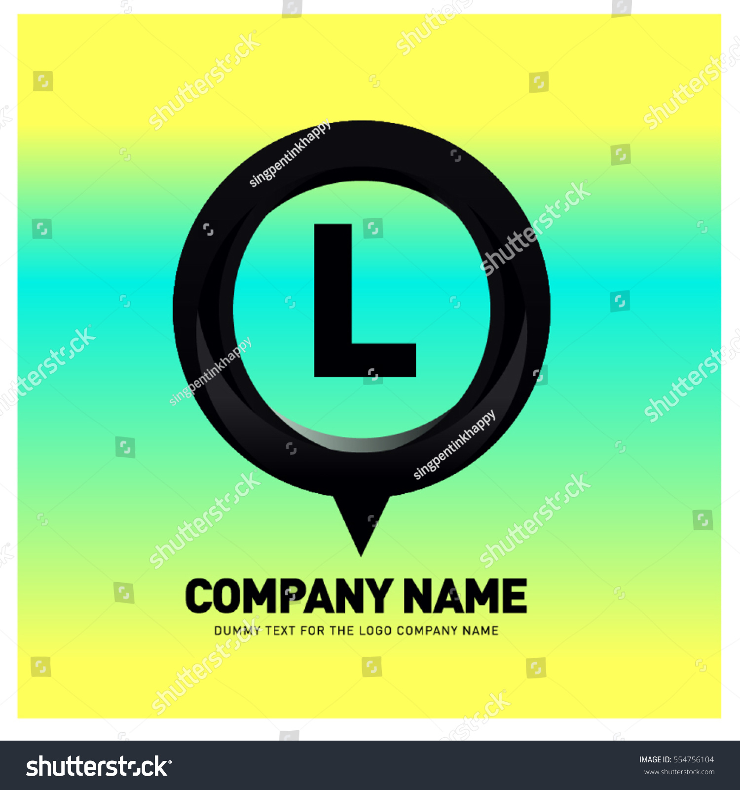 Alphabet Letter Colorful Logo Circle Vector Stock Vector Royalty Free