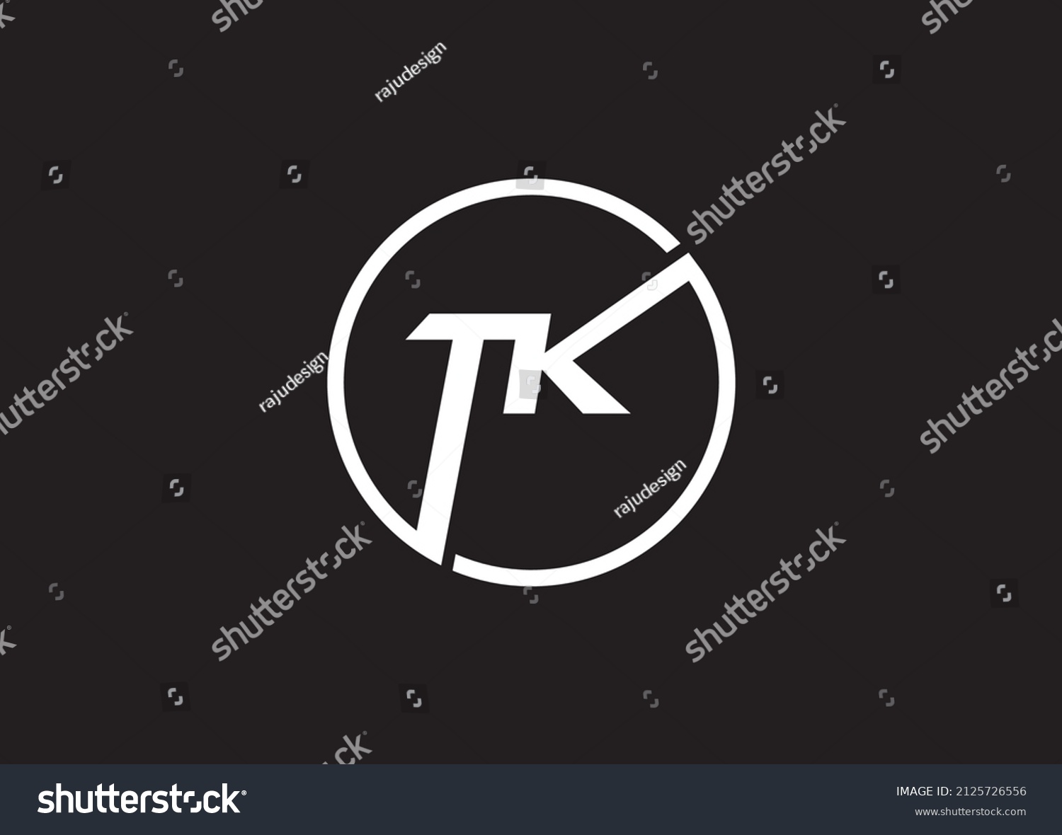 Alphabet Letter Icon Logo Tk Design Stock Vector (Royalty Free ...