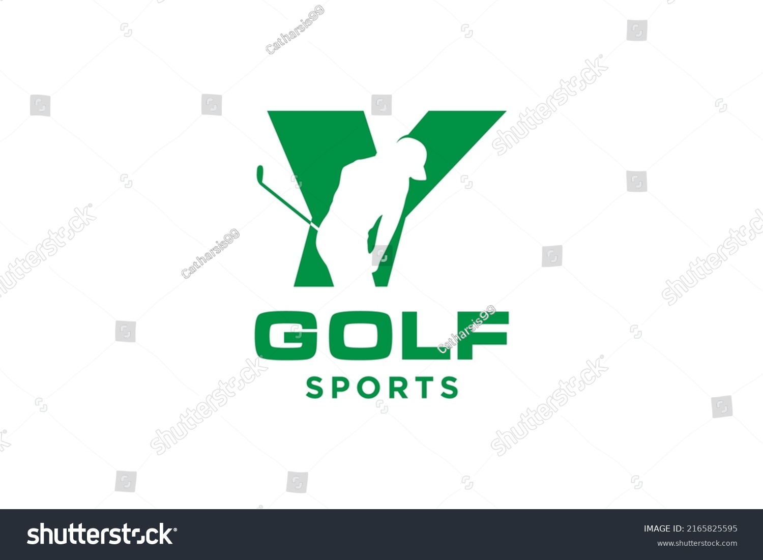 Alphabet Letter Icon Logo Y Golf Stock Vector (Royalty Free) 2165825595 ...