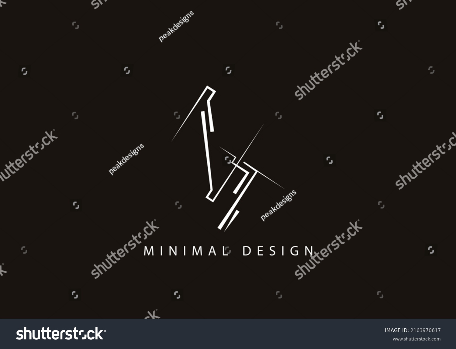 Alphabet Letter Nt Logo Design Line Stock Vector (Royalty Free ...