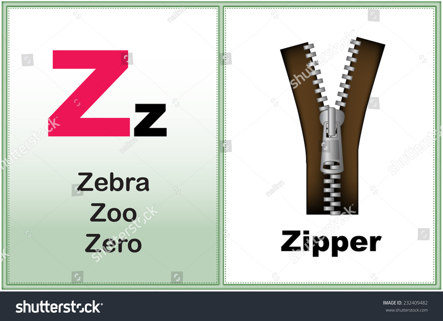 Alphabet Letter Z Clipart Few Similar Stock Vector 232409482 - Shutterstock