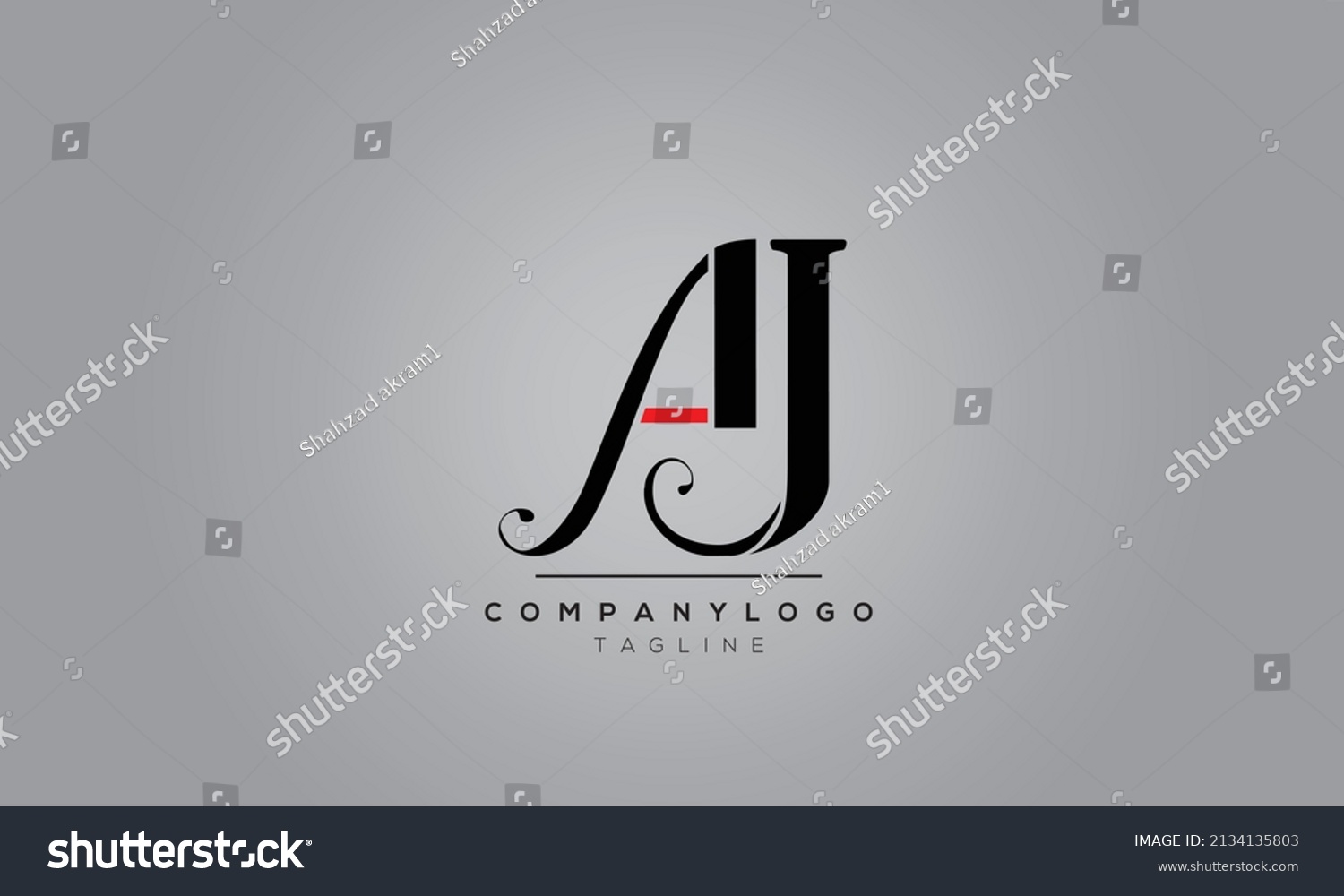 Alphabet Letters Initials Logo Aj Stock Vector (Royalty Free ...