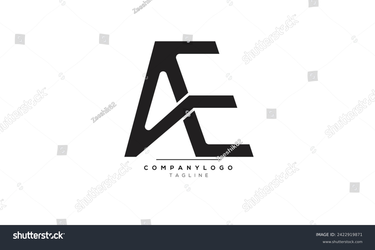 SVG of Alphabet letters Initials Monogram logo AE, AE INITIAL, AE letter svg