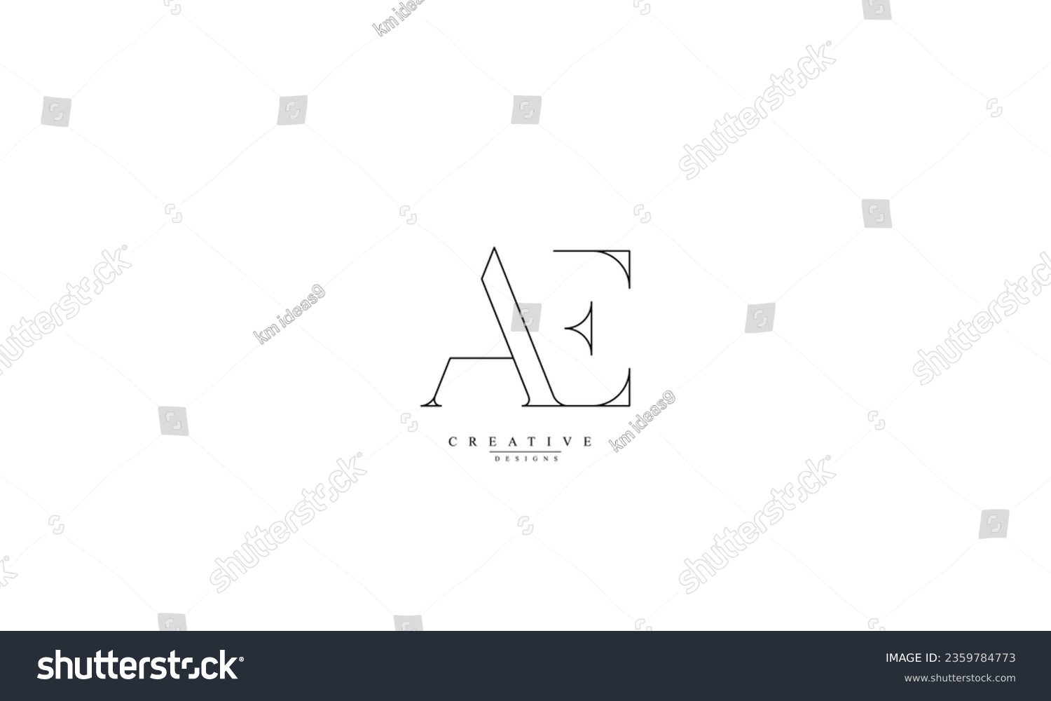 SVG of Alphabet letters Initials Monogram logo AE EA A E svg