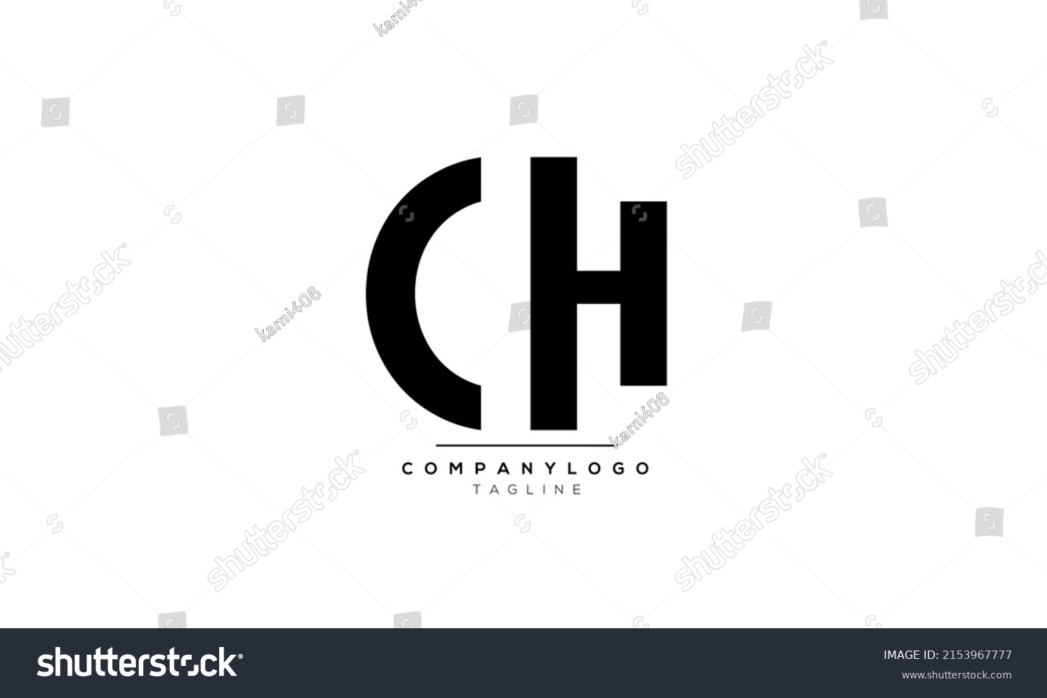 Alphabet Letters Initials Monogram Logo Ch Stock Vector (Royalty Free ...