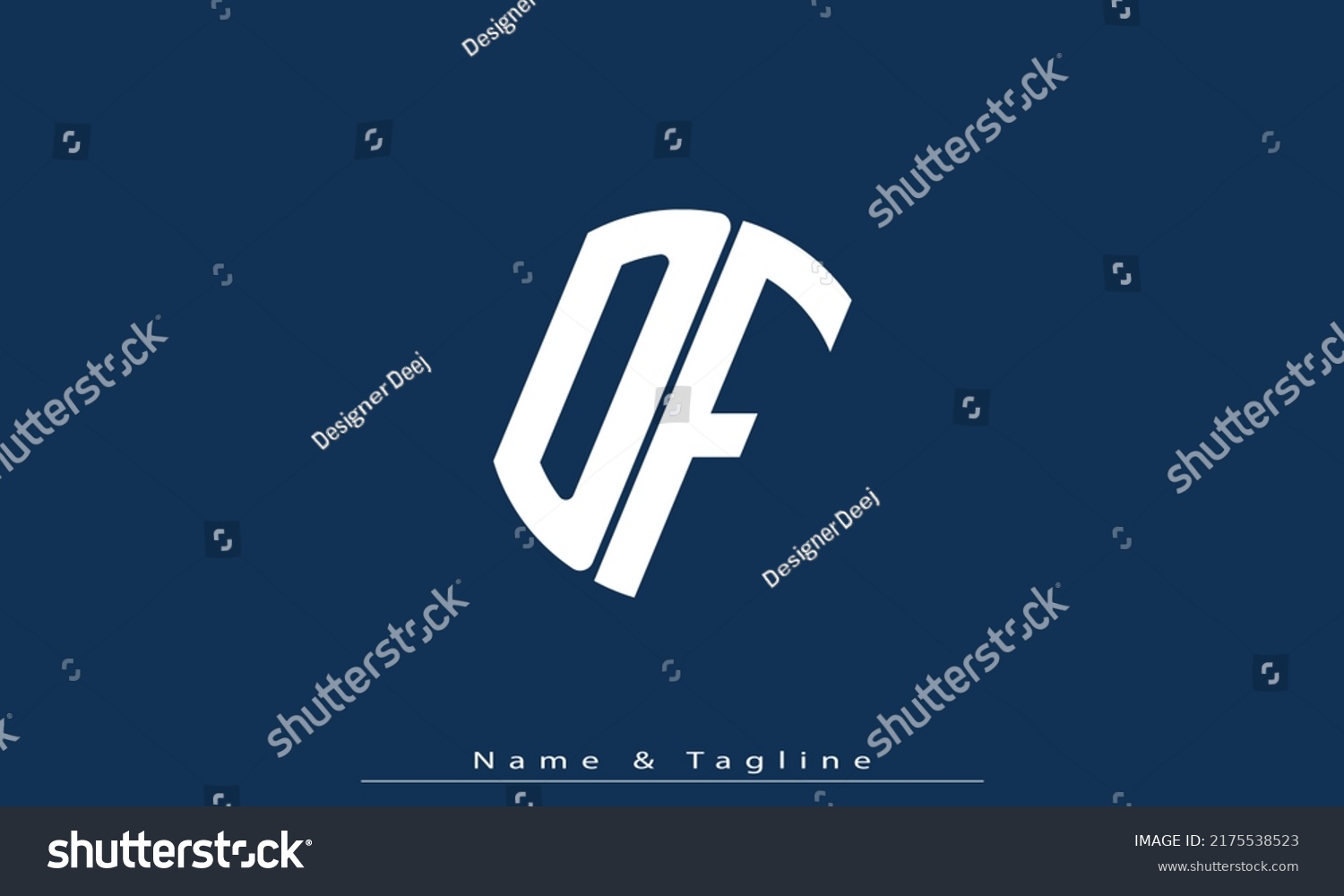 Alphabet Letters Initials Monogram Logo Df Stock Vector (Royalty Free ...