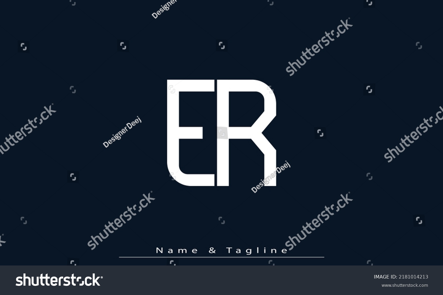 Alphabet Letters Initials Monogram Logo Er Stock Vector Royalty Free Shutterstock