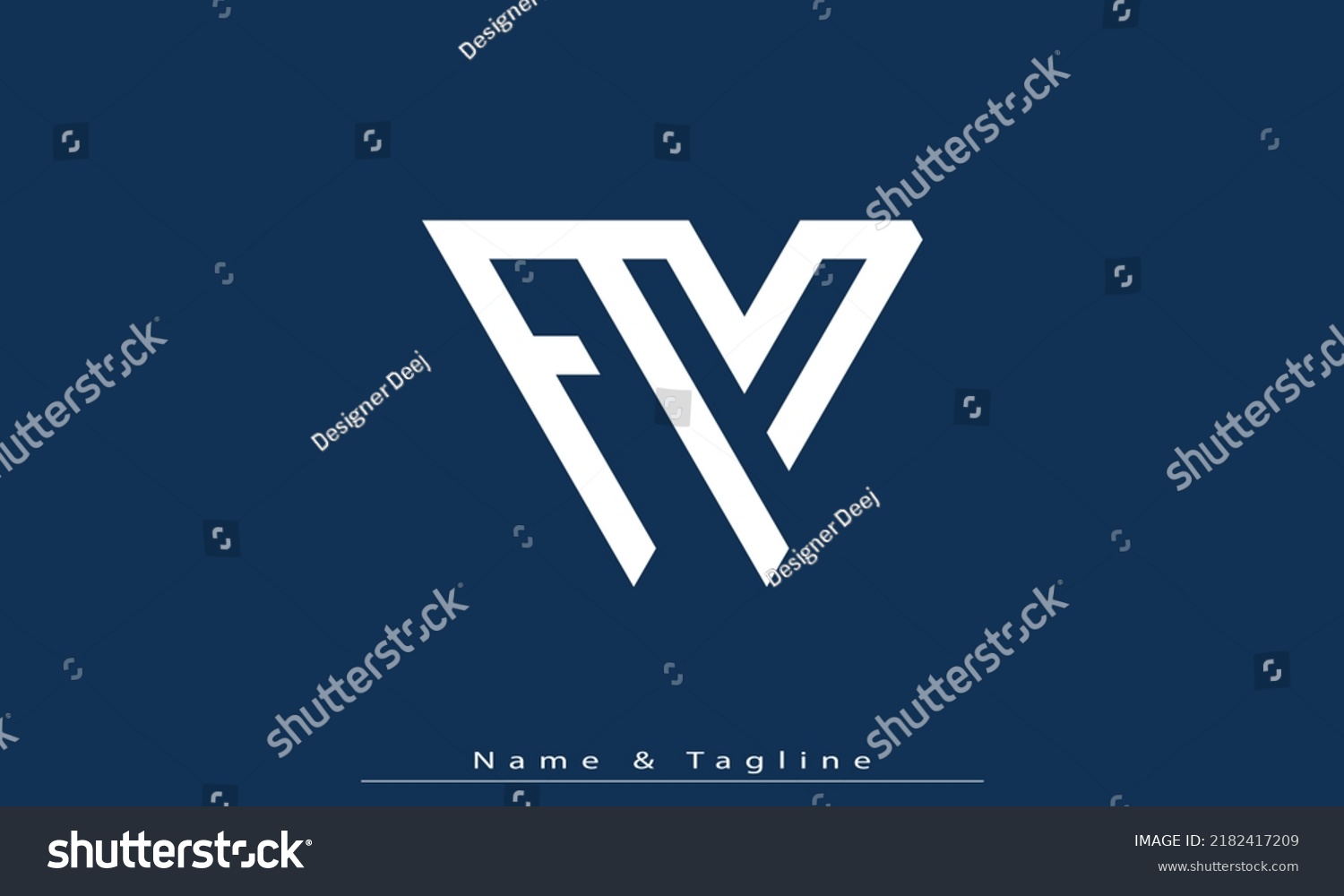 Alphabet Letters Initials Monogram Logo Fm Stock Vector (Royalty Free ...