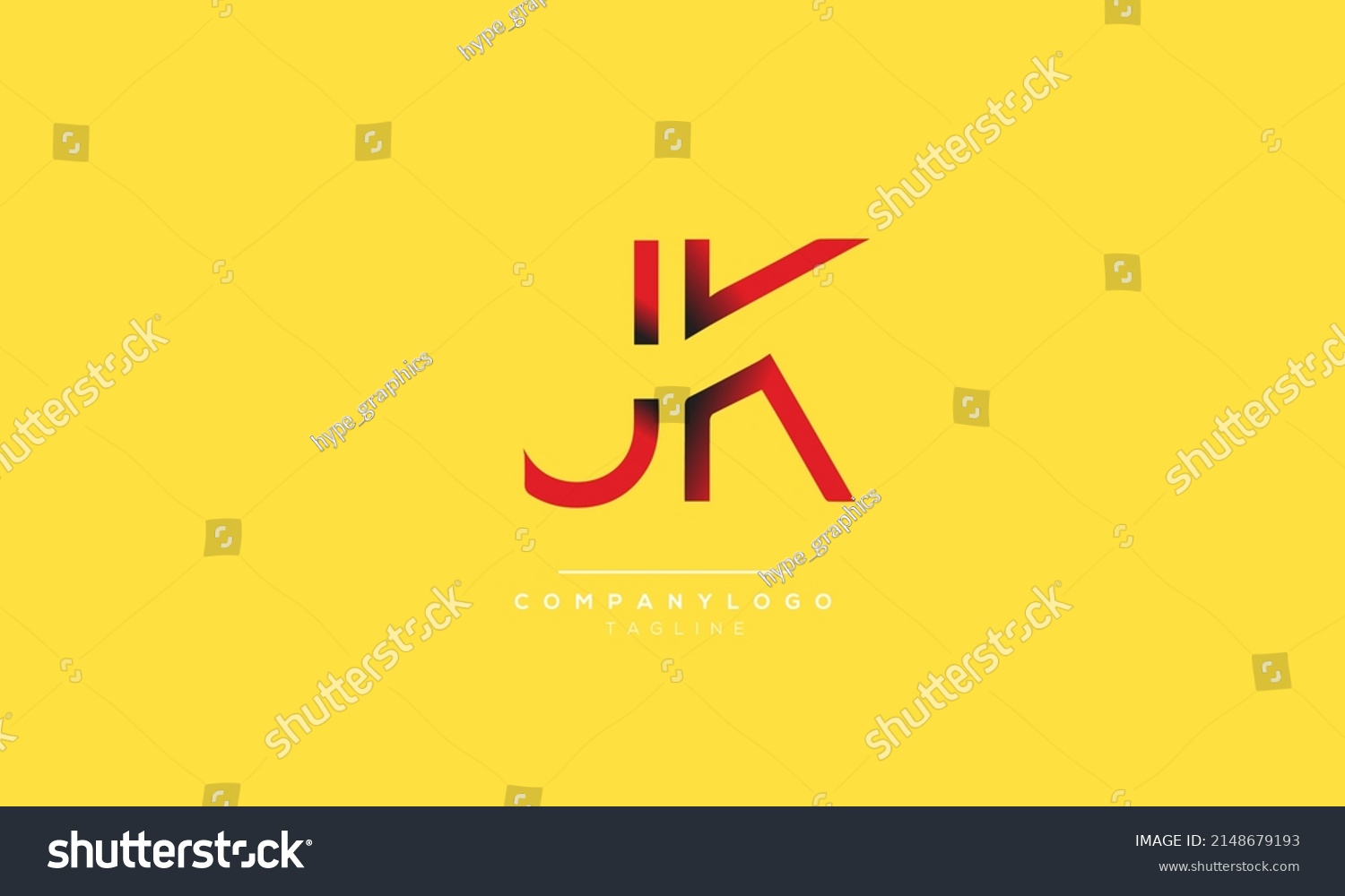 Alphabet Letters Initials Monogram Logo Jk Stock Vector (Royalty Free ...