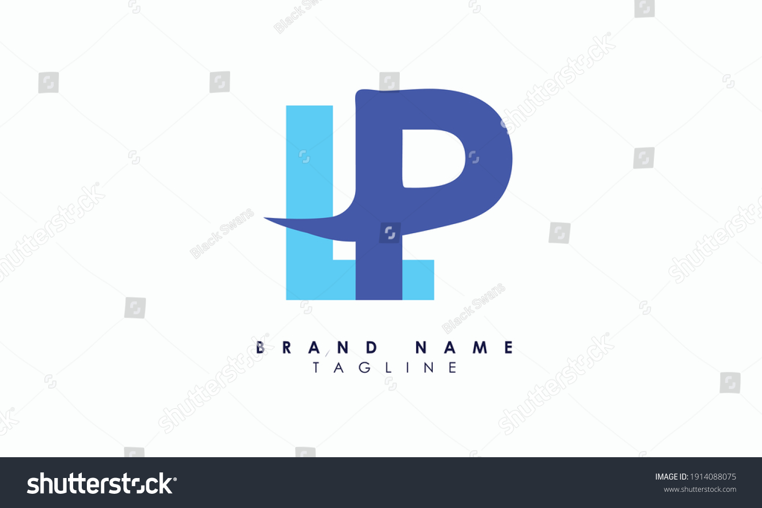 Alphabet Letters Initials Monogram Logo Lp Stock Vector Royalty Free 1914088075 Shutterstock