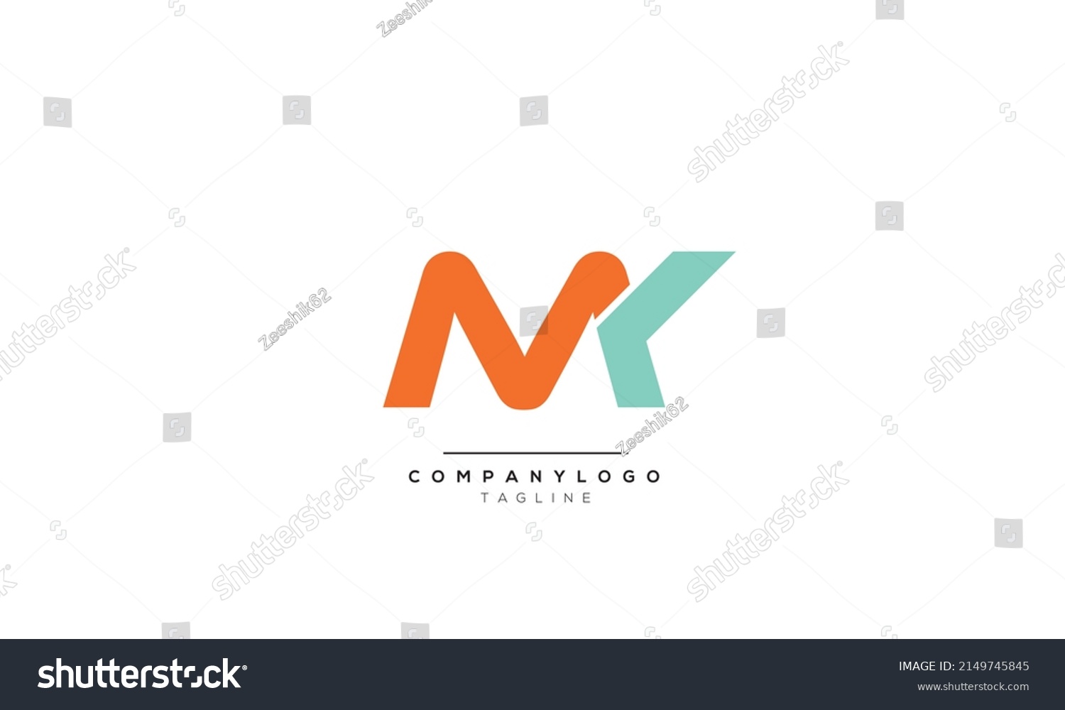 Alphabet Letters Initials Monogram Logo Mk Stock Vector Royalty Free Shutterstock