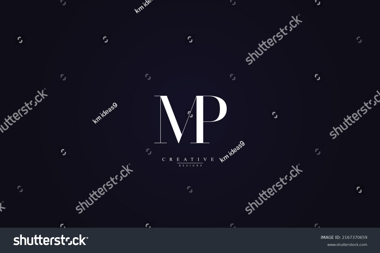 Alphabet Letters Initials Monogram Logo Mp Stock Vector (Royalty Free ...