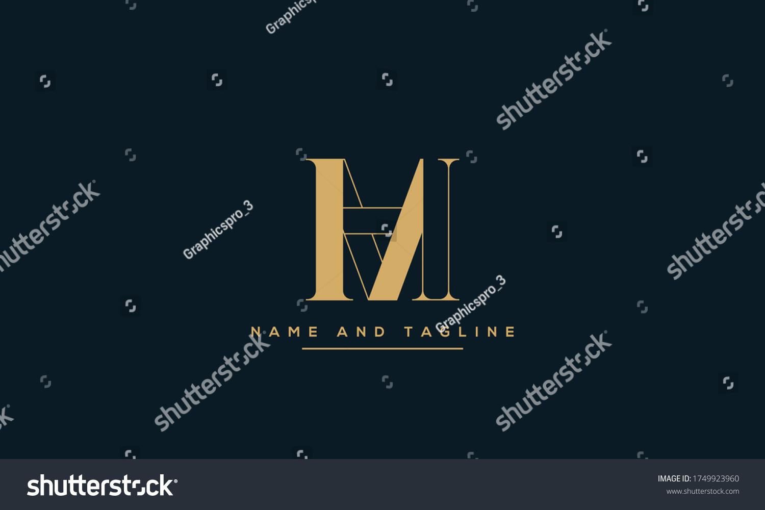 Alphabet Letters Monogram Icon Logo Ma Stock Vector (Royalty Free ...