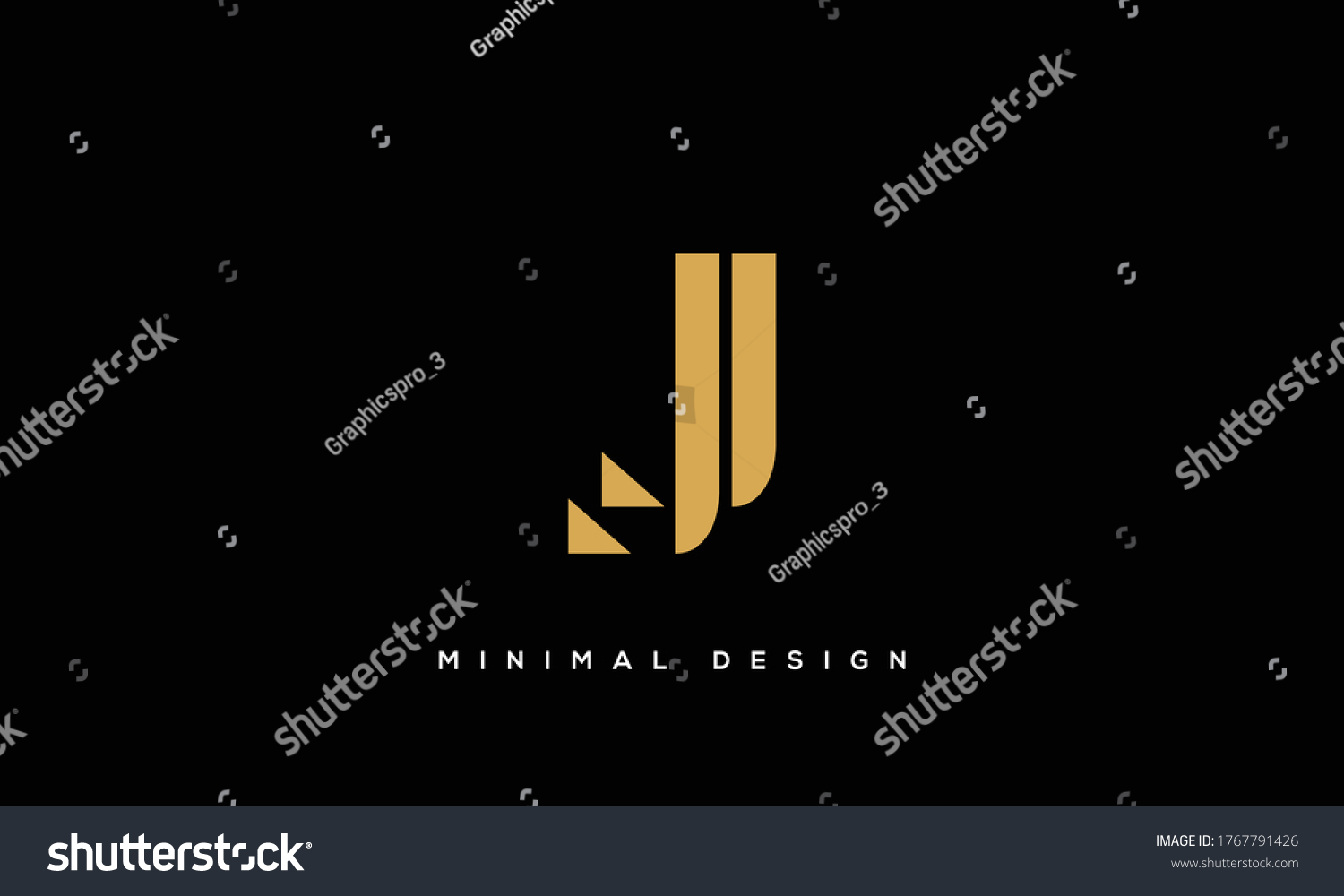 Alphabet Letters Monogram Icon Logo Jj Stock Vector (Royalty Free ...