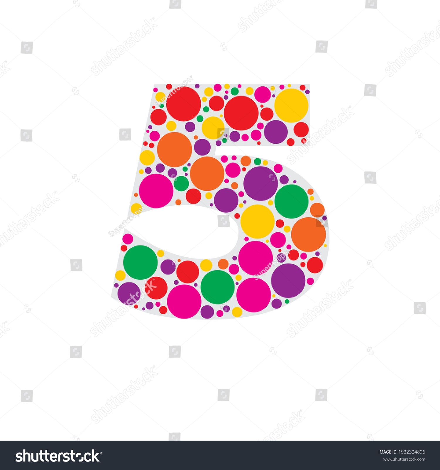 Alphabet Bubbles Vector Illustration Circles Inside Stock Vector ...