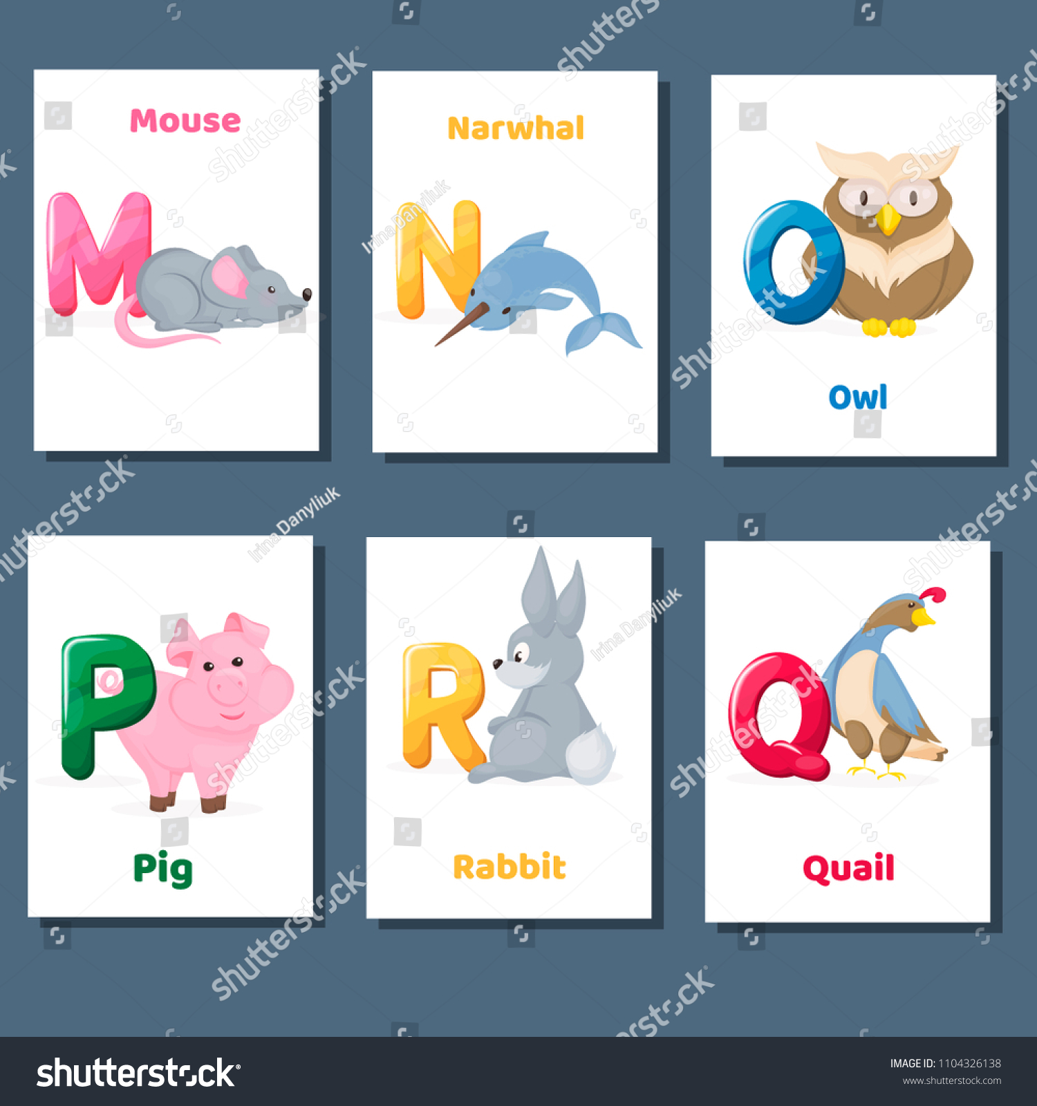 alphabet printable flashcards vector letter m stock vector royalty free 1104326138