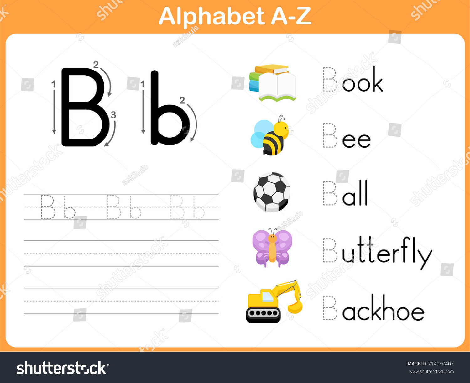 Alphabet Tracing Worksheet Writing Az Stock Vector 214050403  worksheets for teachers, printable worksheets, multiplication, free worksheets, and math worksheets Tracing Letters A Z Worksheet 1222 x 1500