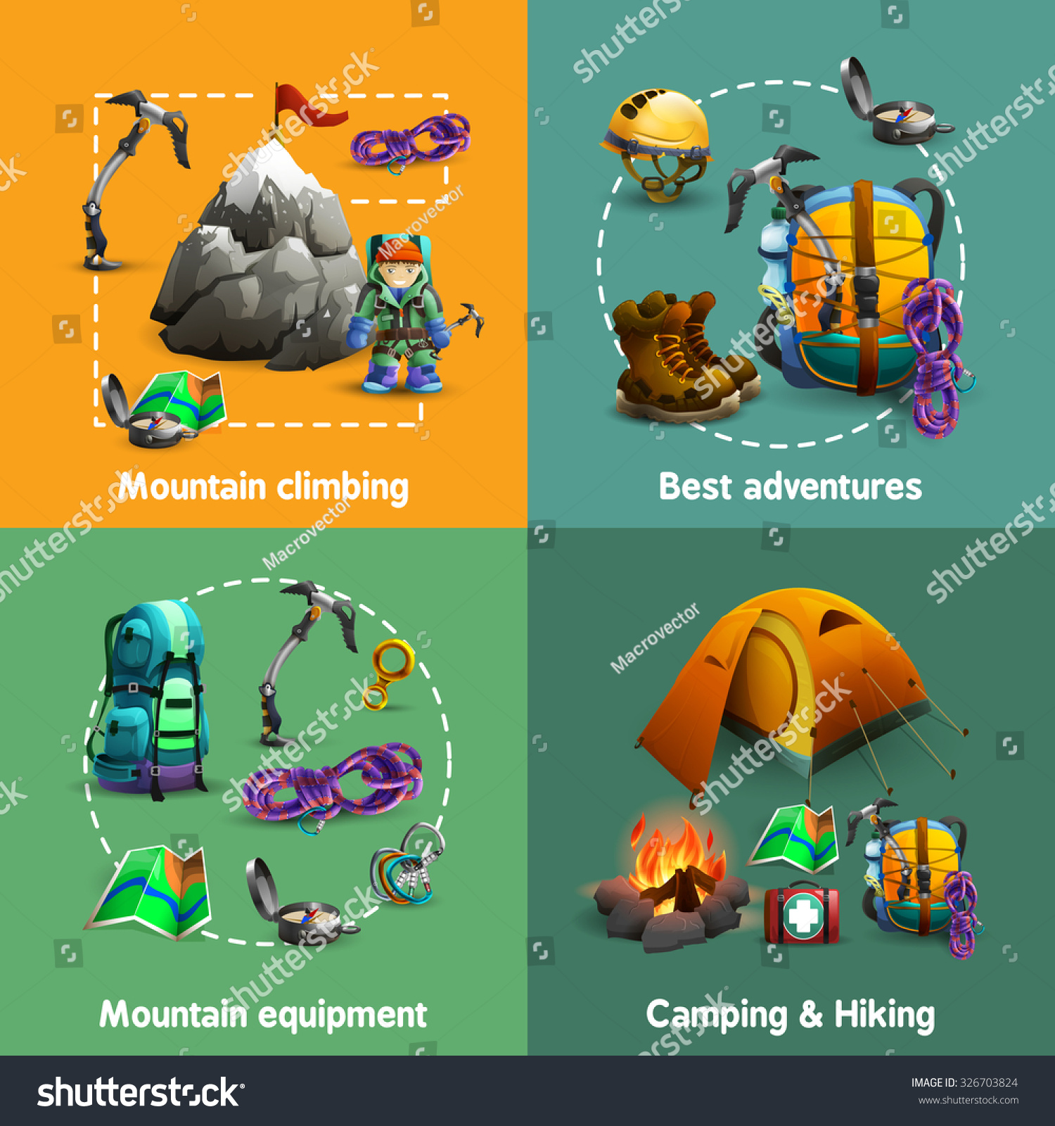 mountain hiking equipment