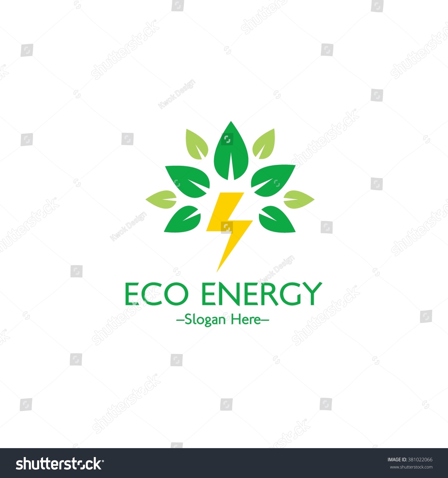 Alternative Renewable Energy Logo Stock Vector Illustration 381022066 ...