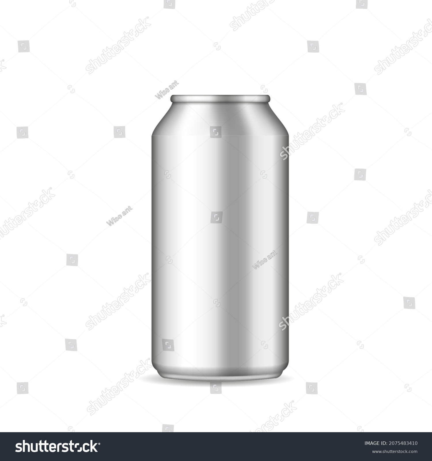 SVG of Aluminium can of drink. Bottle for beer. Mockup of can bottle for soda or cola. Silver aluminum box for water, energy drink. Blank 3d mock up for cold juice. Realistic container. Vector. svg