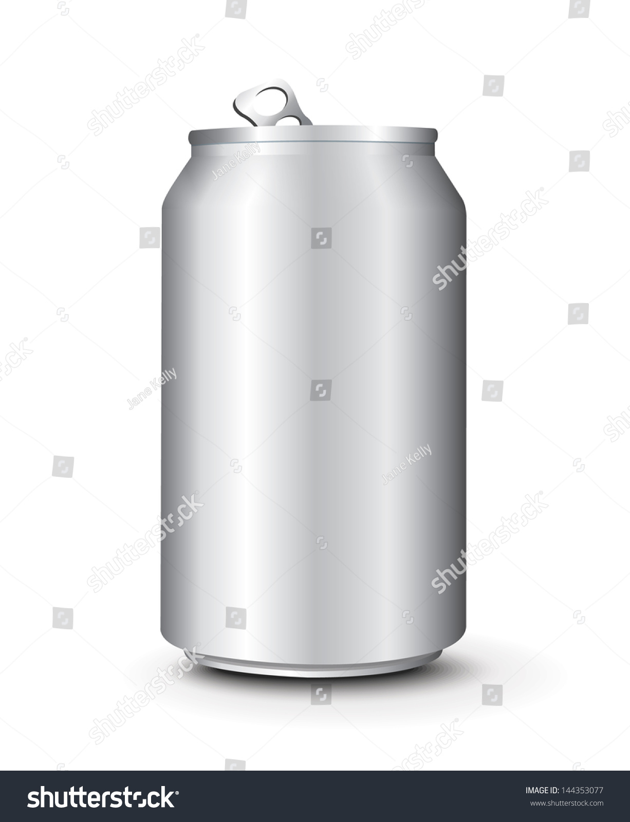 Aluminum Cans Template Stock Vector 144353077 Shutterstock