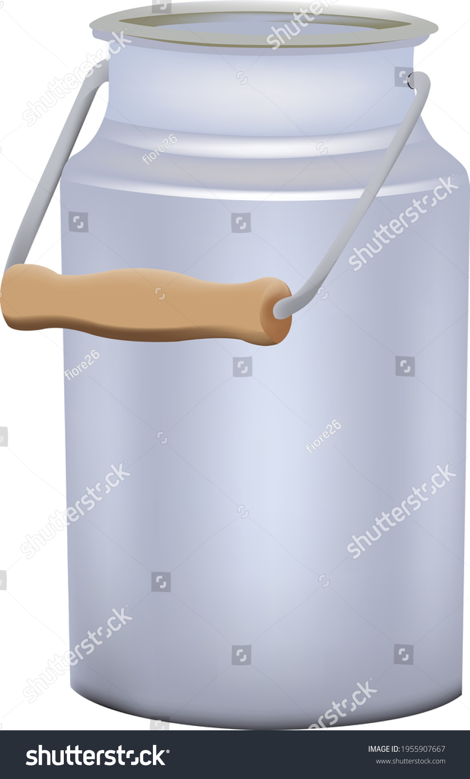 Aluminum Container Bin Milk Mesh Stock Vector (Royalty Free) 1955907667 ...