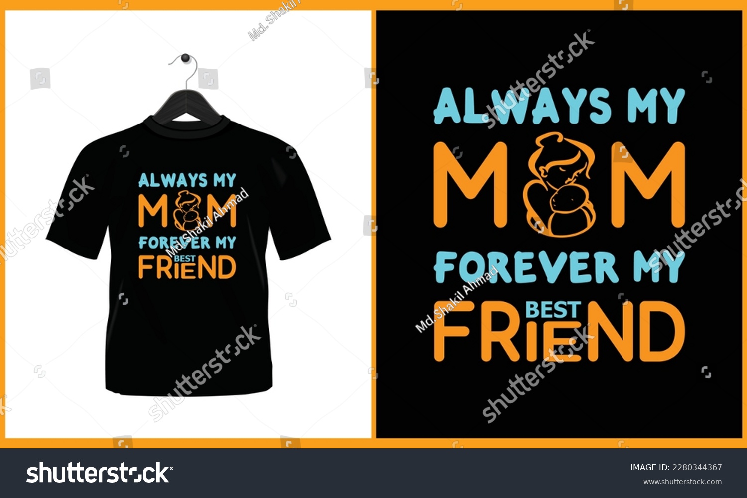 SVG of Always my mom forever my best friend - Vector t shirt design svg
