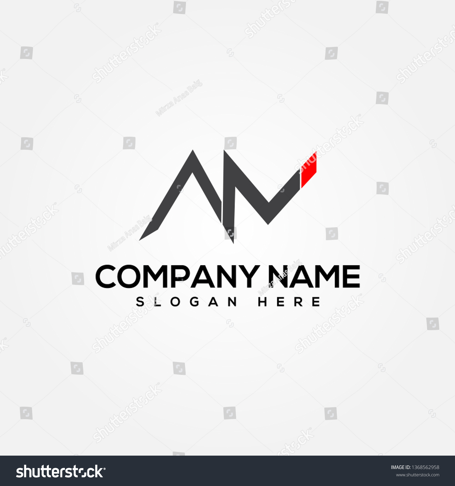 Letter Mark Brand Logo Stock Vector (Royalty Free) 1368562958 ...