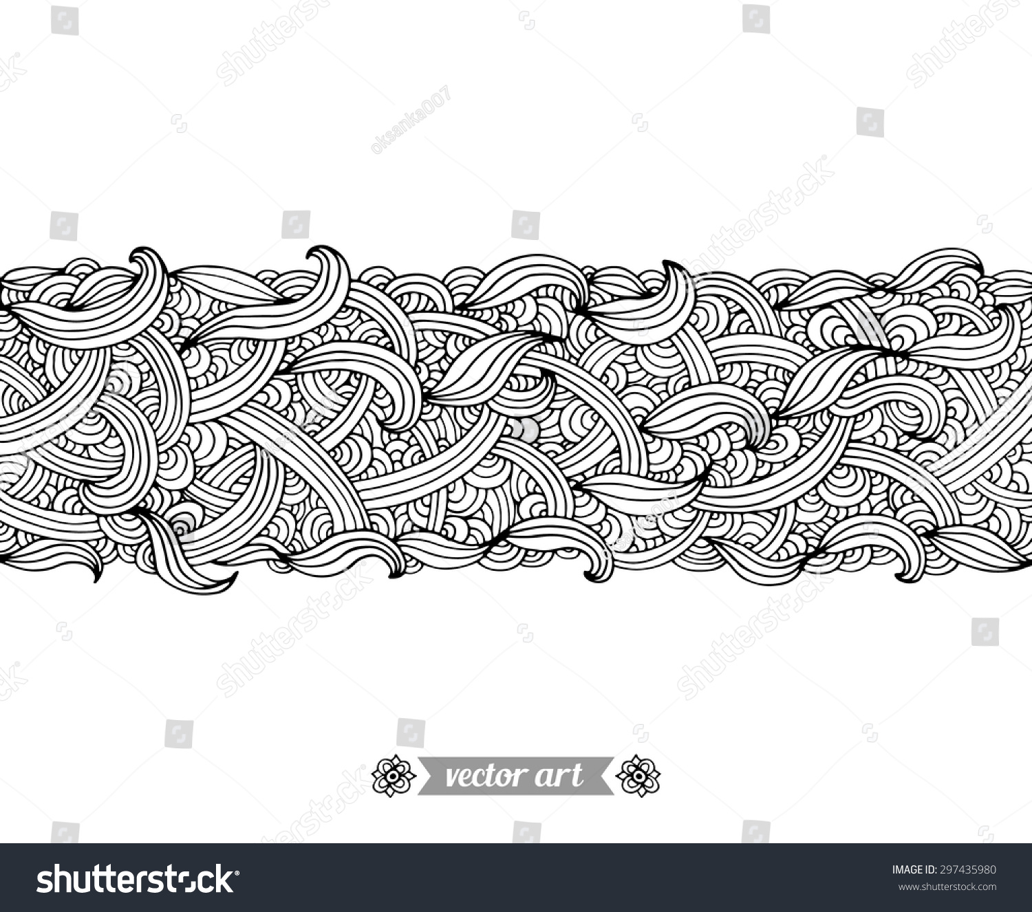 Amazing Wonderland Doodle Art Vector Creative Stock Vector Royalty