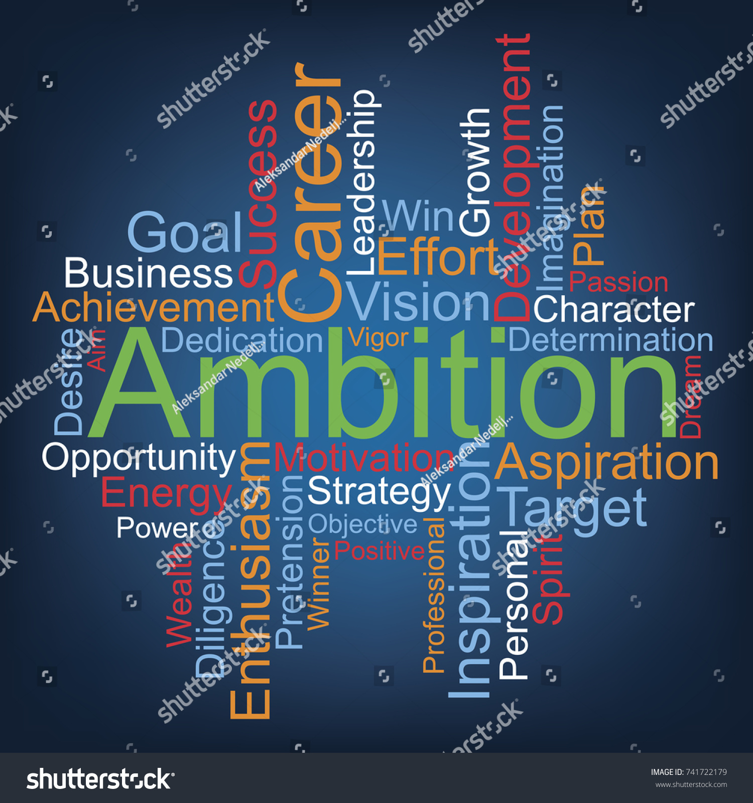 Ambition Word Cloud Vector Stock Vector (Royalty Free) 741722179 ...