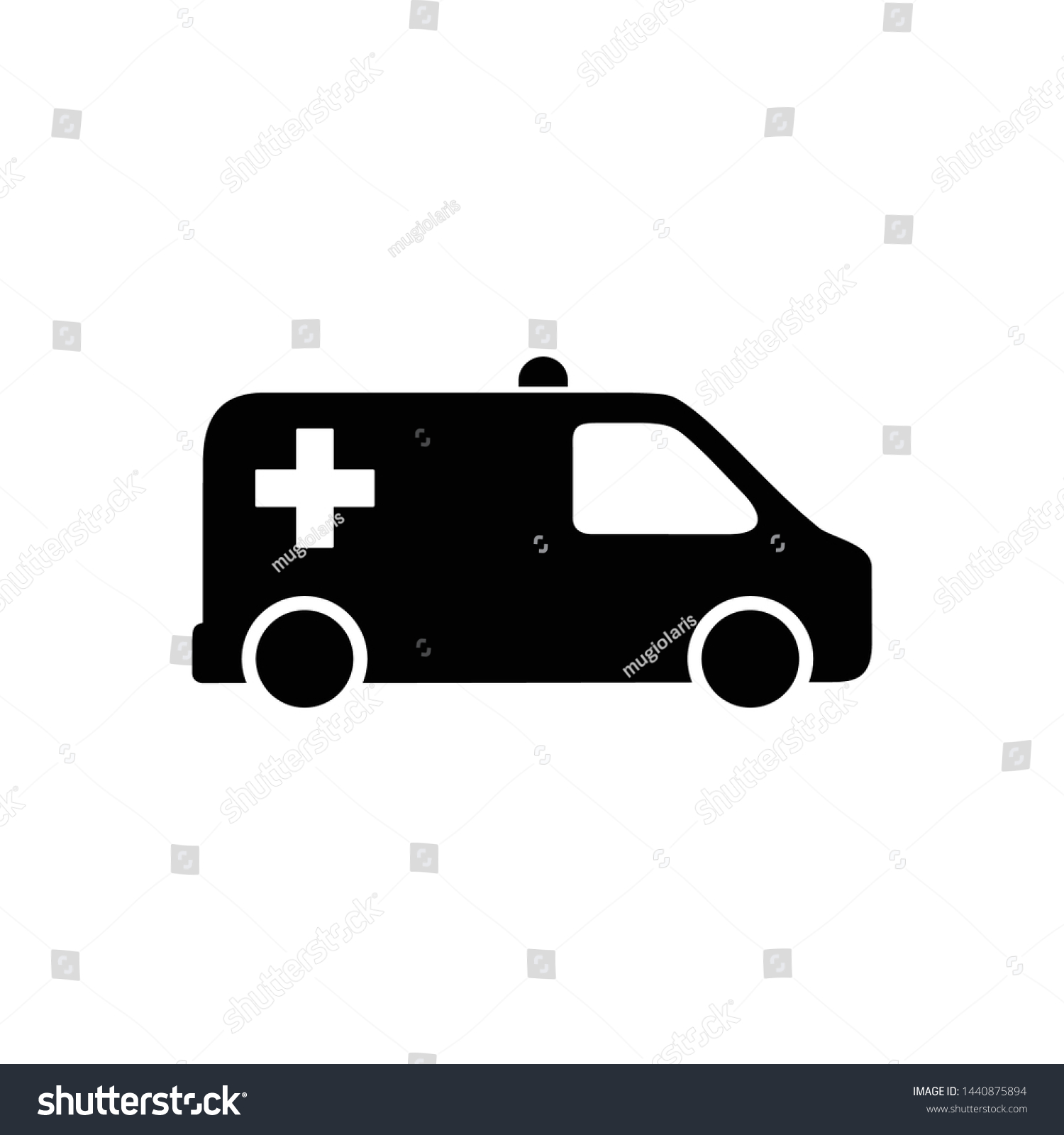 Ambulance Icon Symbol Vector Illustration Stock Vector (Royalty Free ...