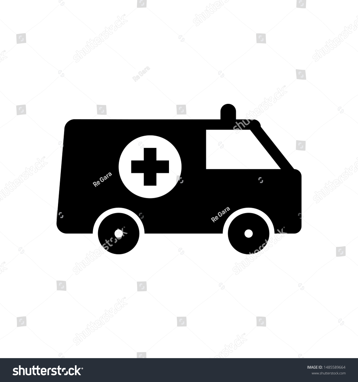 Ambulance Medical Icon Symbol Vector Stock Vector (Royalty Free ...