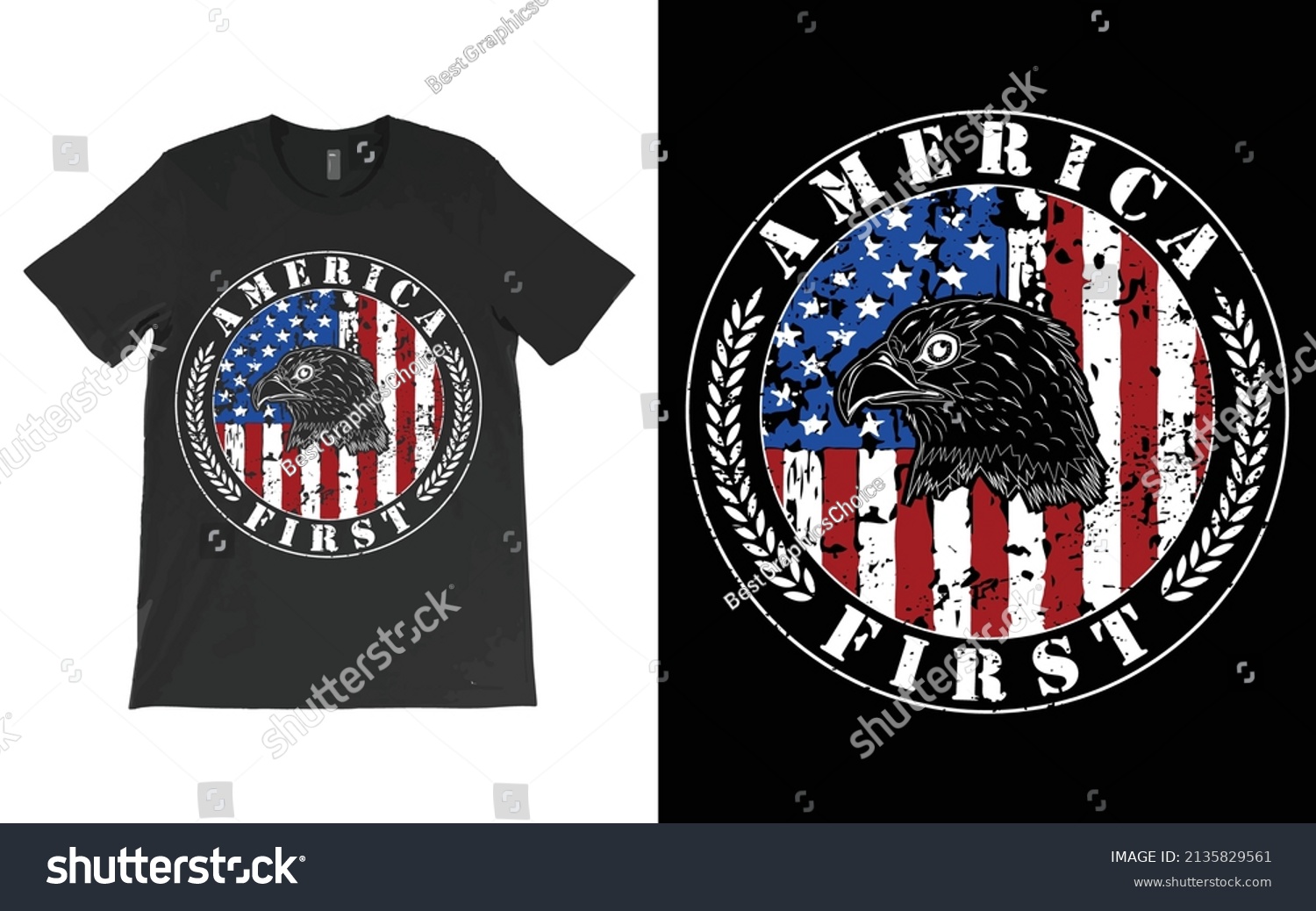 SVG of America First T-Shirt Vector, American Pride, Patriot Party Tee, Keep America Great, Gift for Military, 1777, USA. svg