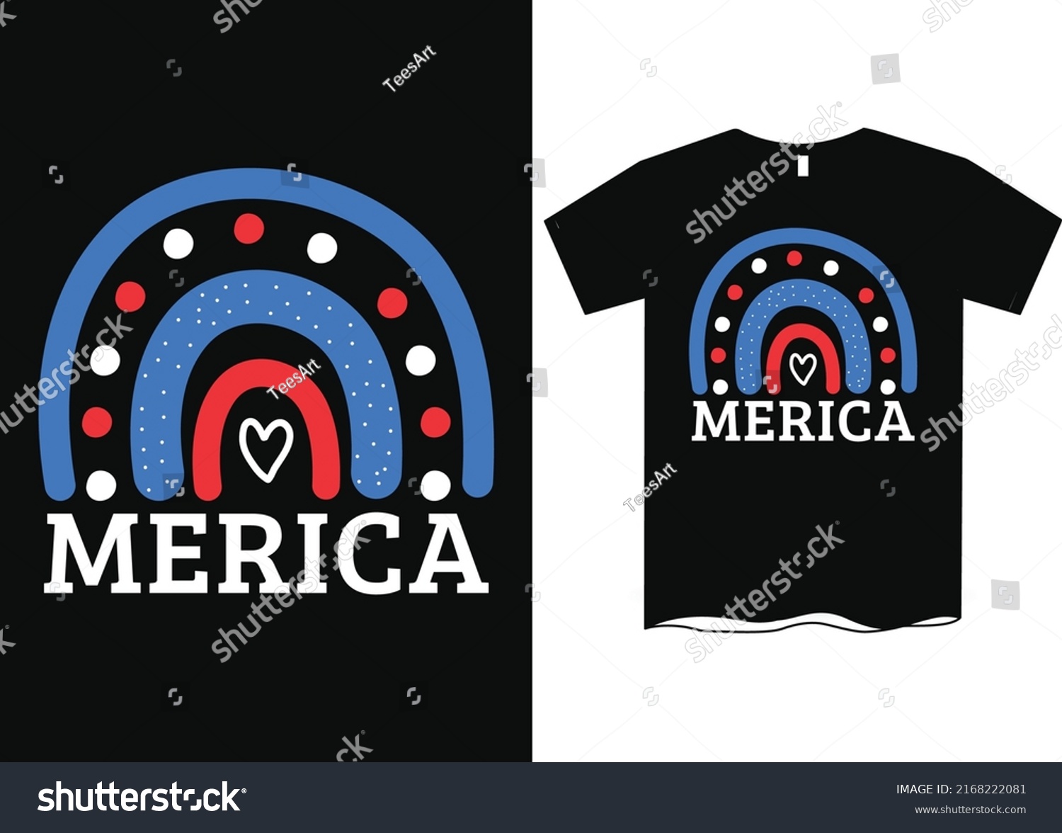 SVG of America 4th of July boho rainbow tshirt design svg svg