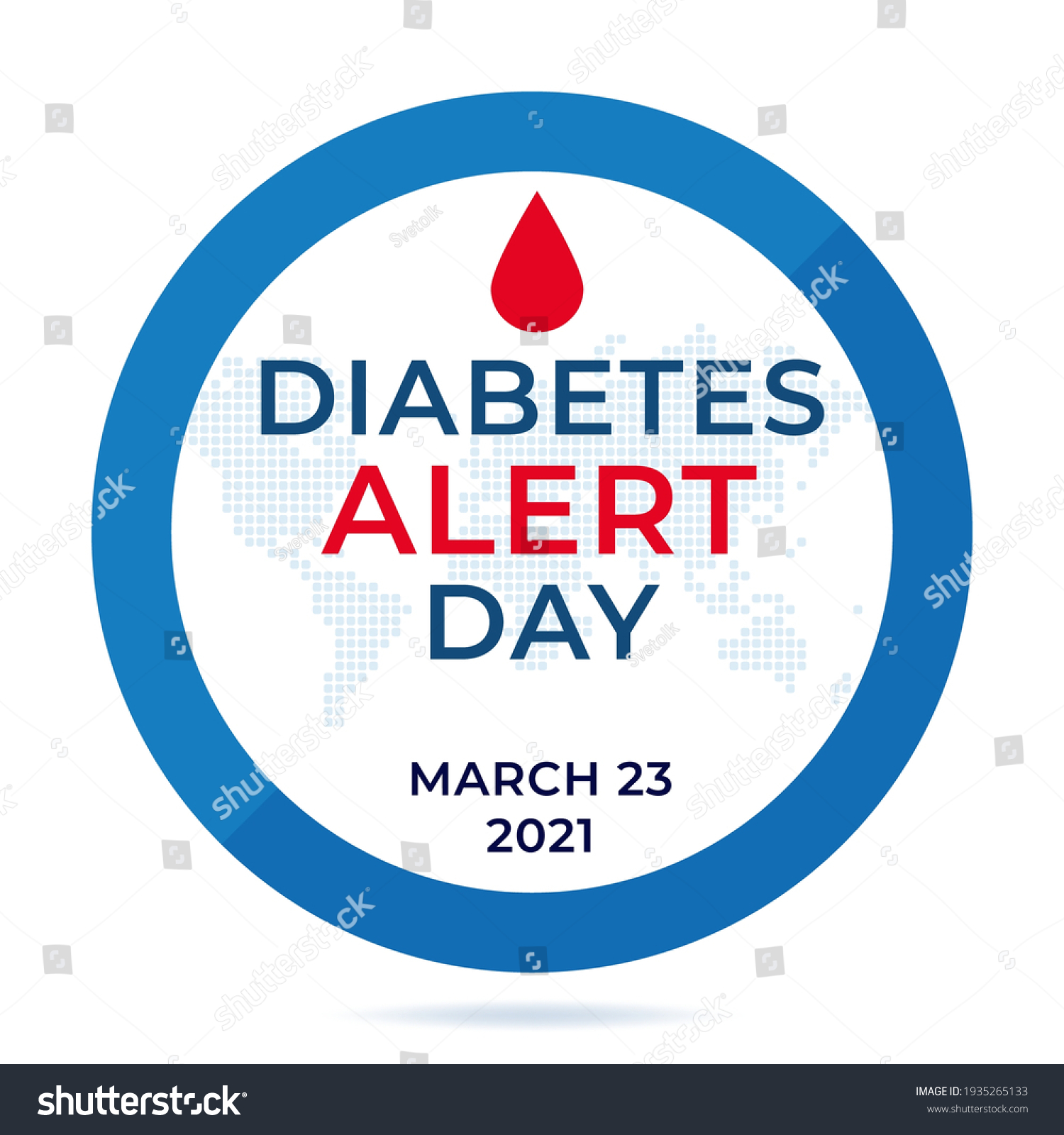 American Diabetes Alert Day Banner Flyer Stock Vector (Royalty Free