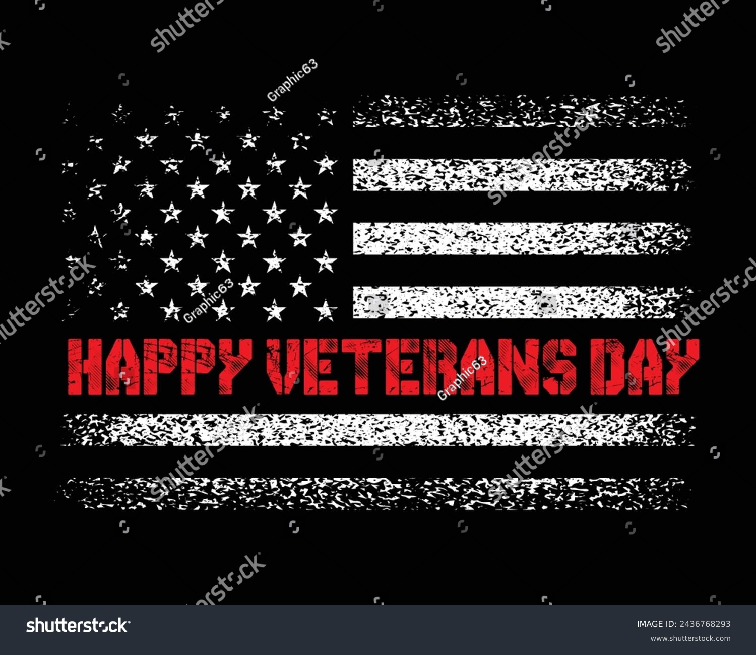 SVG of American Distressed Flag.Happy Veterans Day Motivational Typography Quotes Design Vector t shirt,poster,banner,backround svg