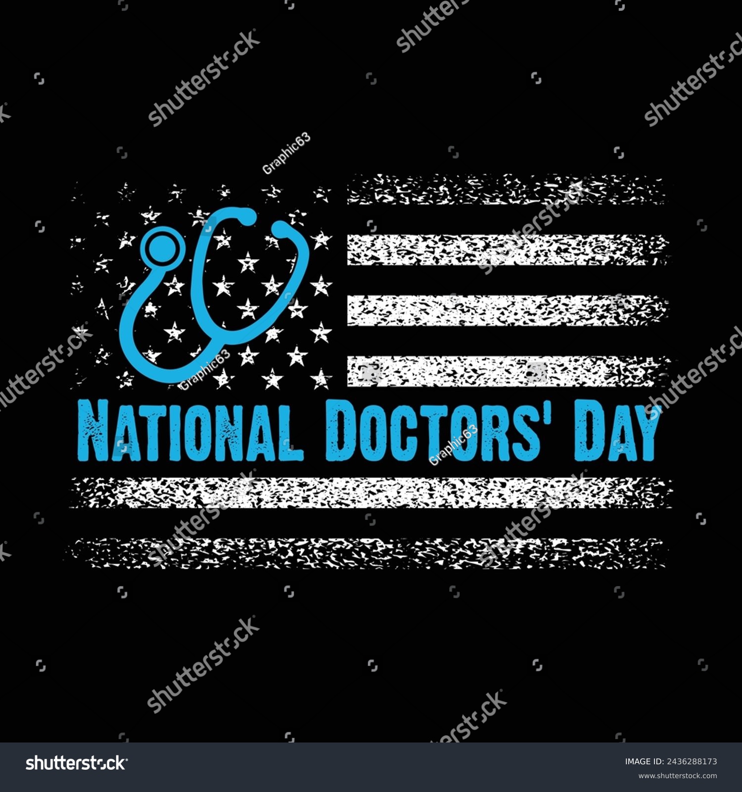SVG of American Distressed Flag.National Doctors Day Motivational Typography Quotes Design Vector t shirt,poster,banner,backround. svg