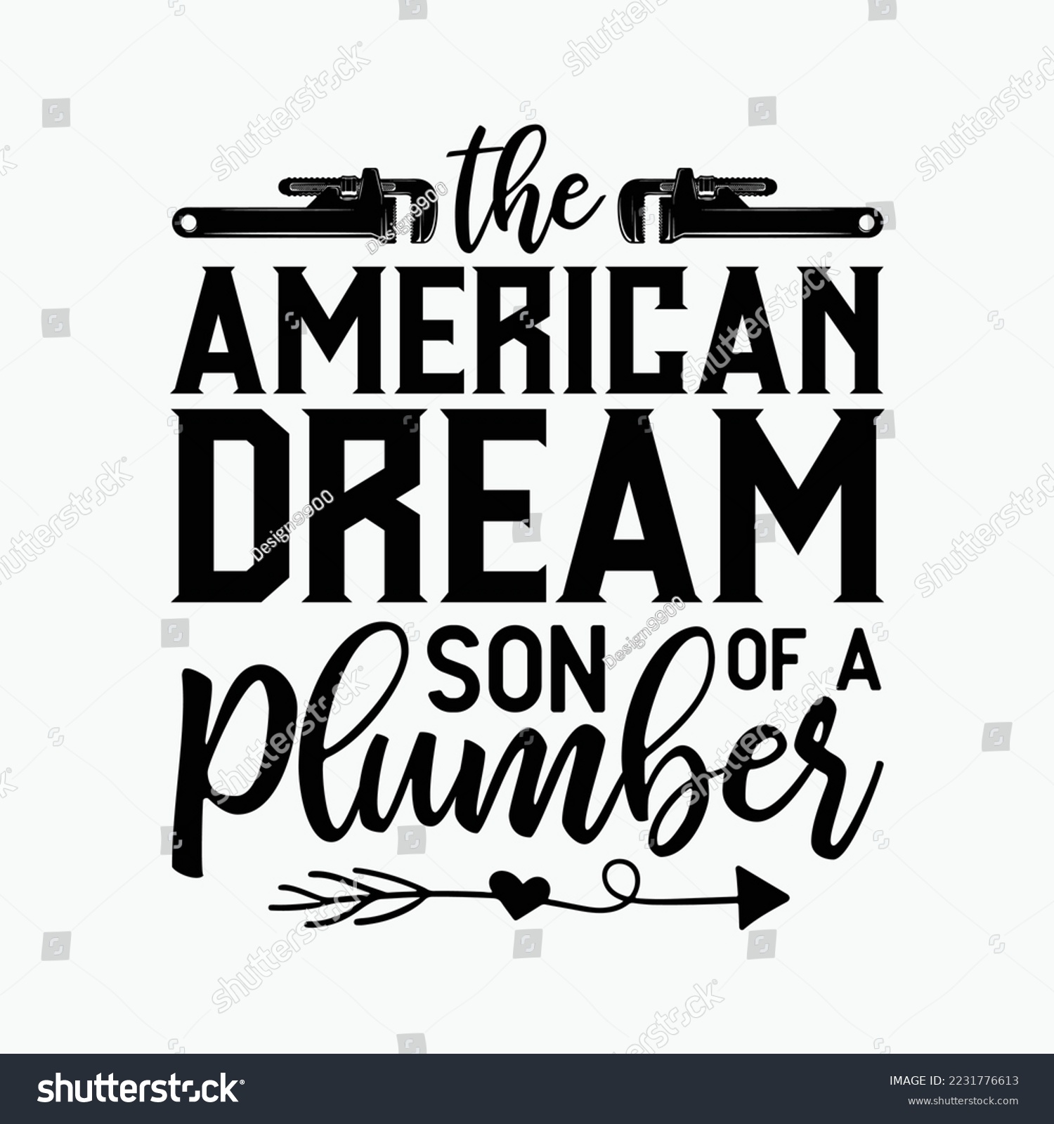 SVG of American Dream Son Of A Plumber svg design svg
