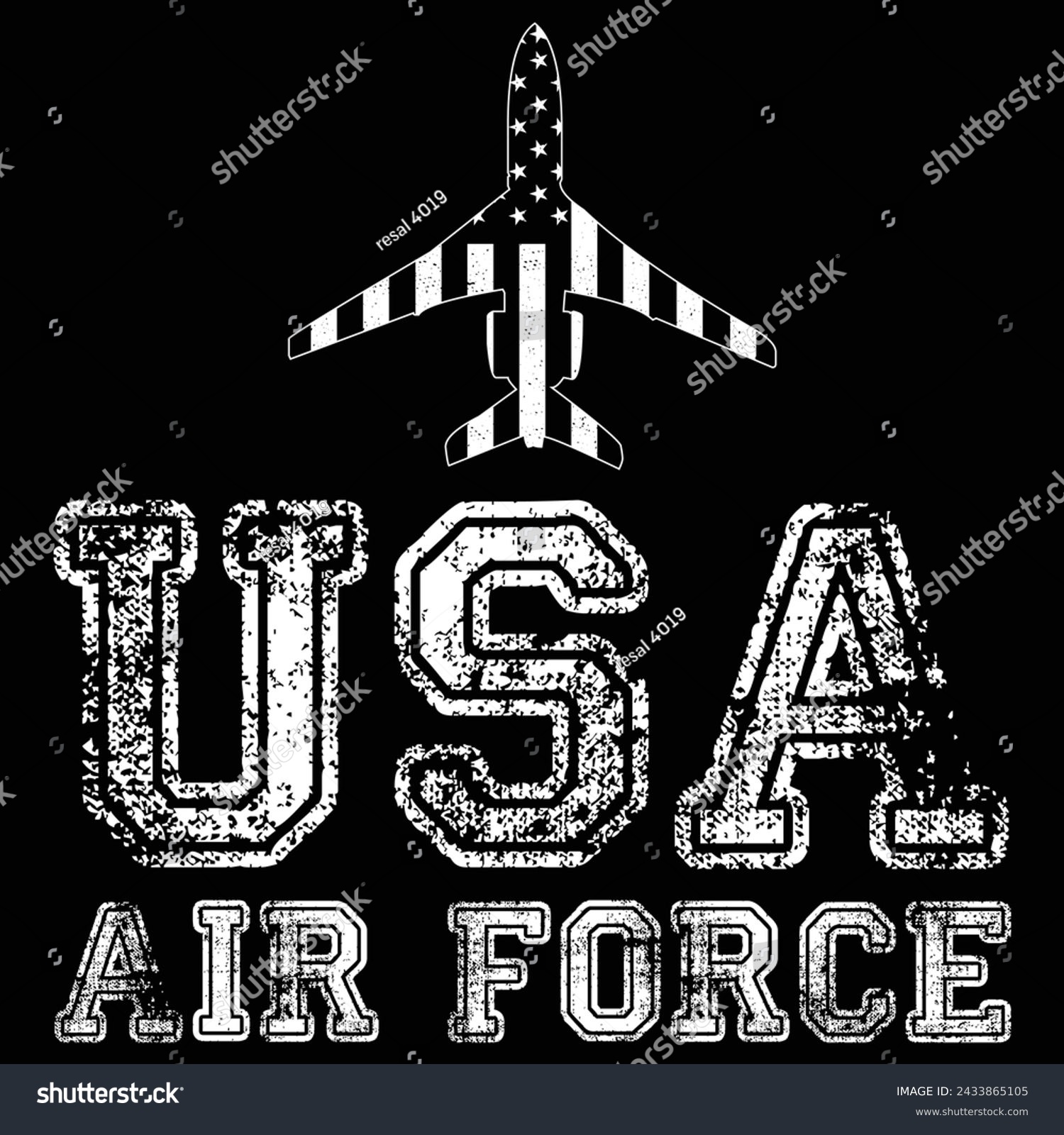 SVG of American Flag, Distressed US Flag,Air Force Cut File,Military svg,United States Air Force,Silhouette for Air Force Lovers svg