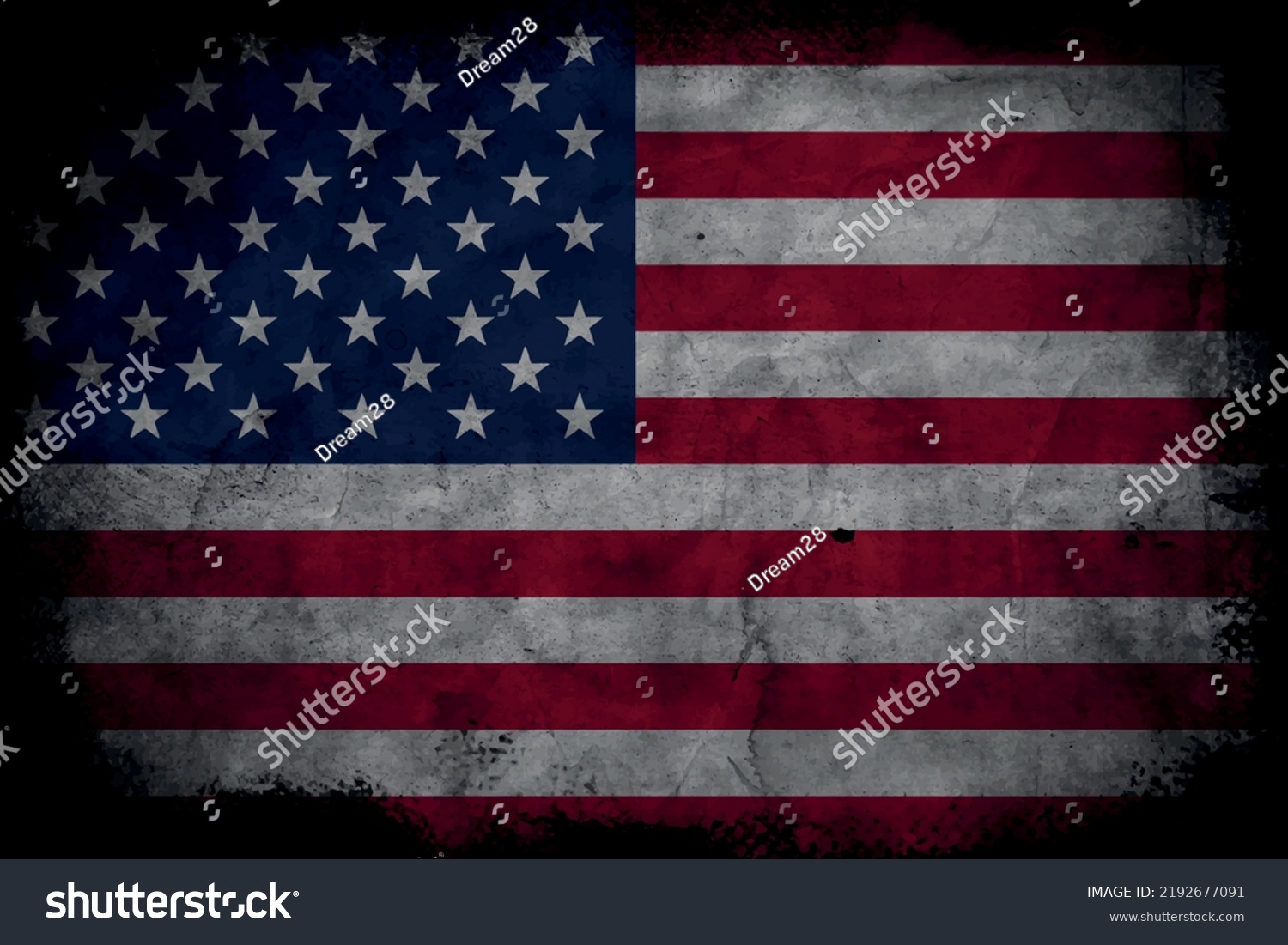 SVG of American flag grunge style illustration vector svg