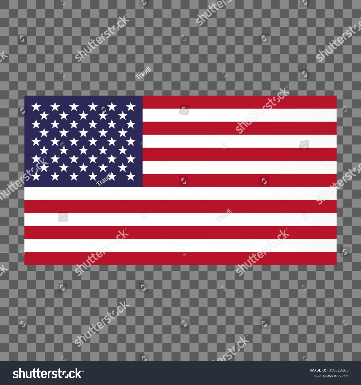 Translucent American Flag Background