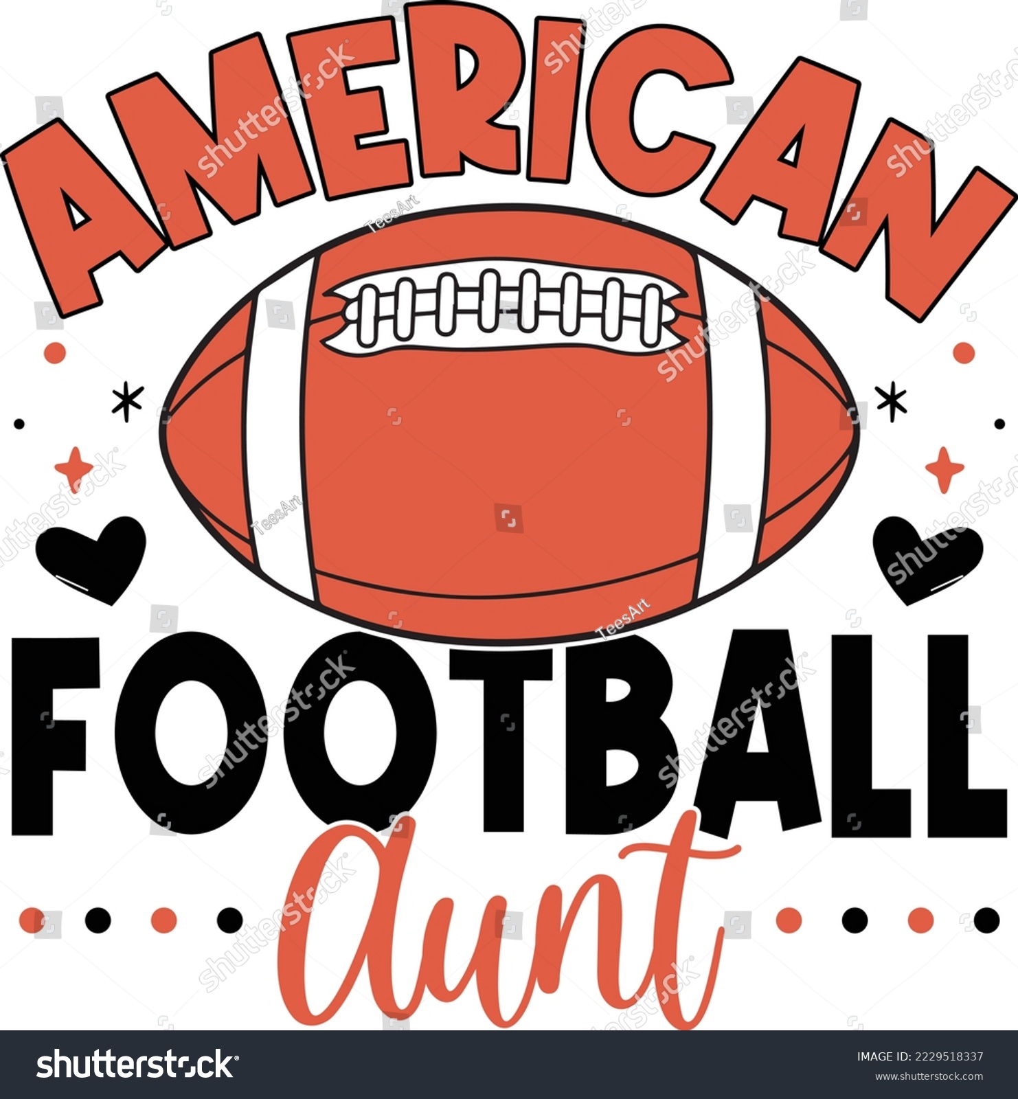 SVG of American football aunt svg design, SVG Bundle, American Football SVG, Football Svg, Sports, svg