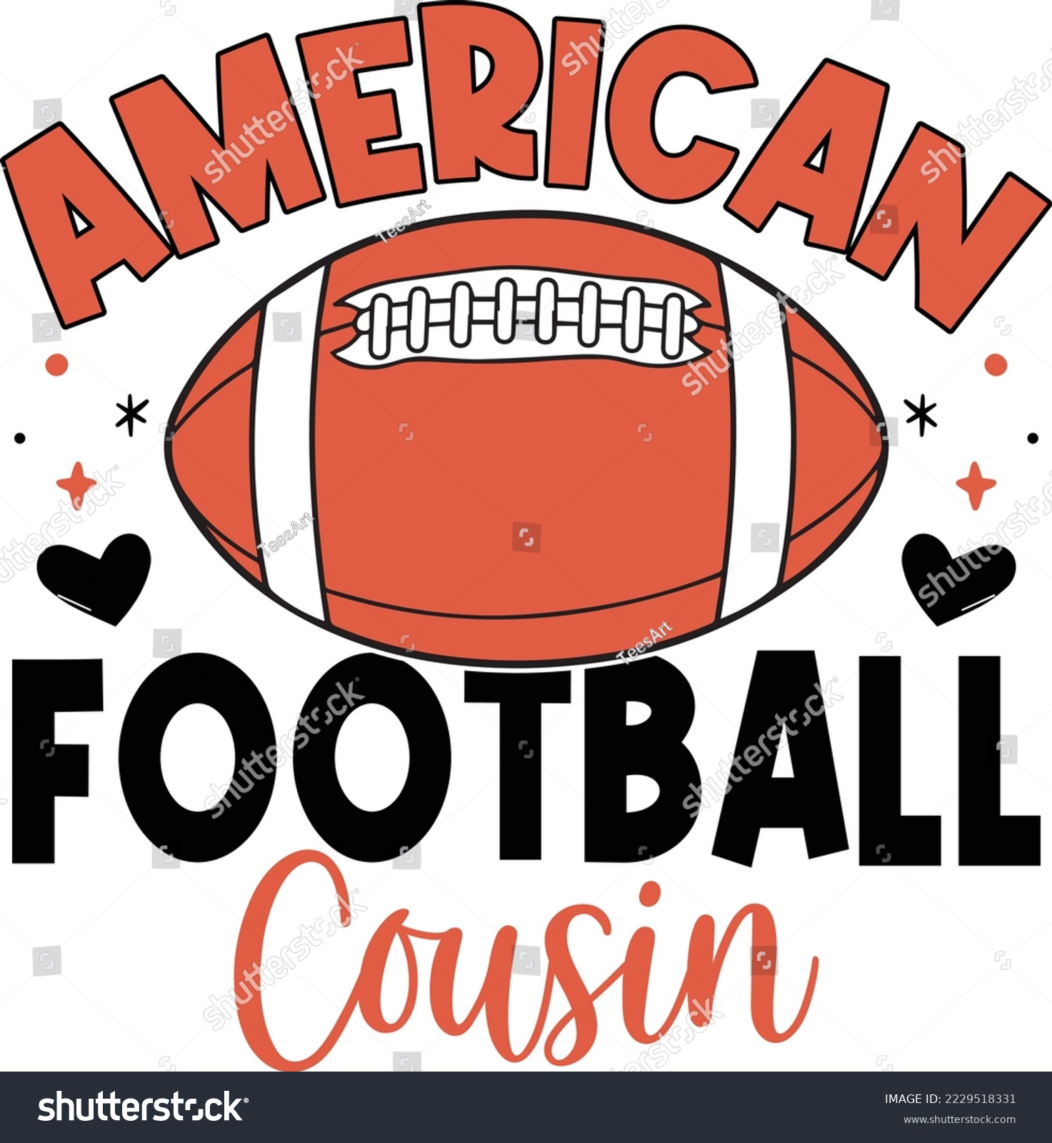SVG of American football cousin svg design, Field, Football Season, Football Items, svg