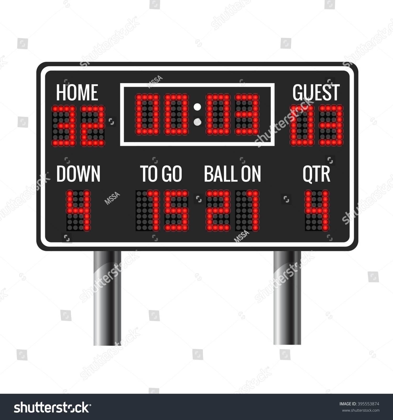 Football Scoreboard Images Stock Photos And Vectors Shutterstock