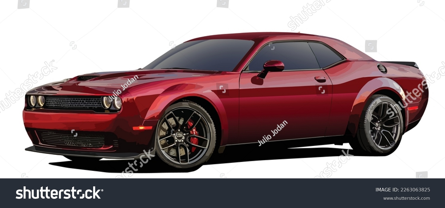 SVG of American Luxury premium realistic sedan coupe sport colour dark red elegant new 3d car urban electric power style model lifestyle business work modern art design vector template isolated background svg