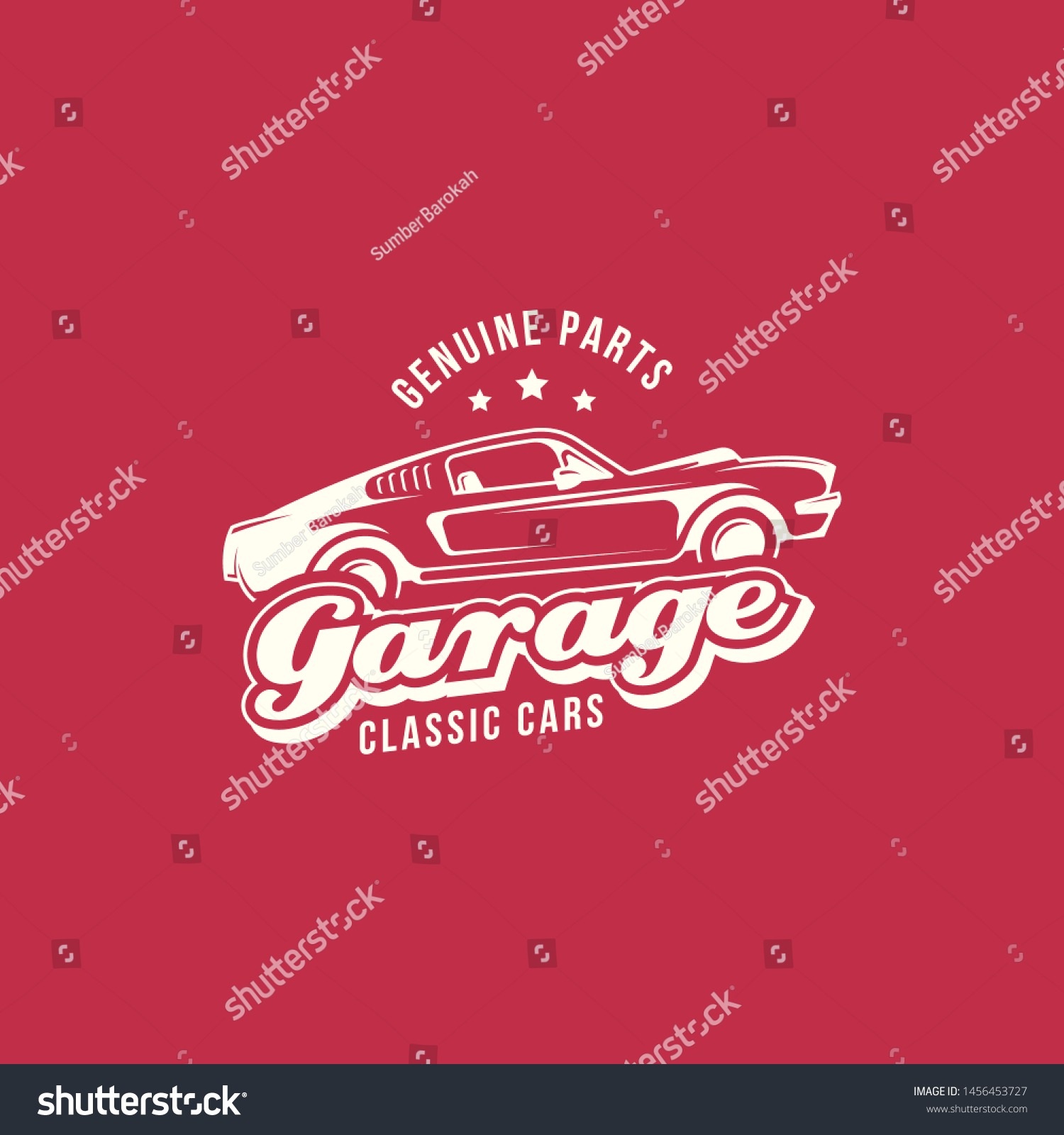 American Muscle Car Logo Vector Retro Stock Vector (royalty Free 