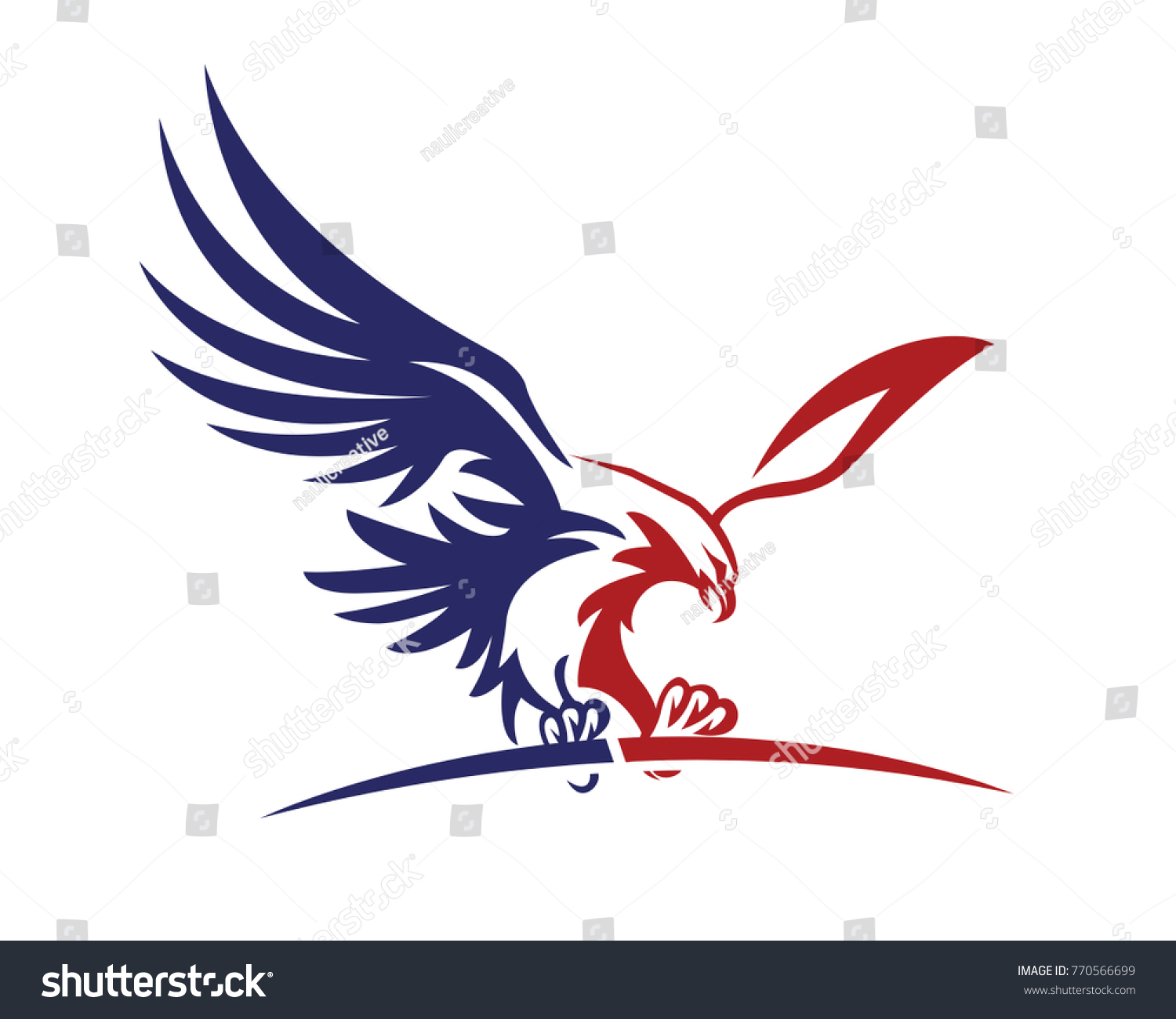 American Patriotic Eagle Special Force Logo Stock Vector (Royalty Free ...